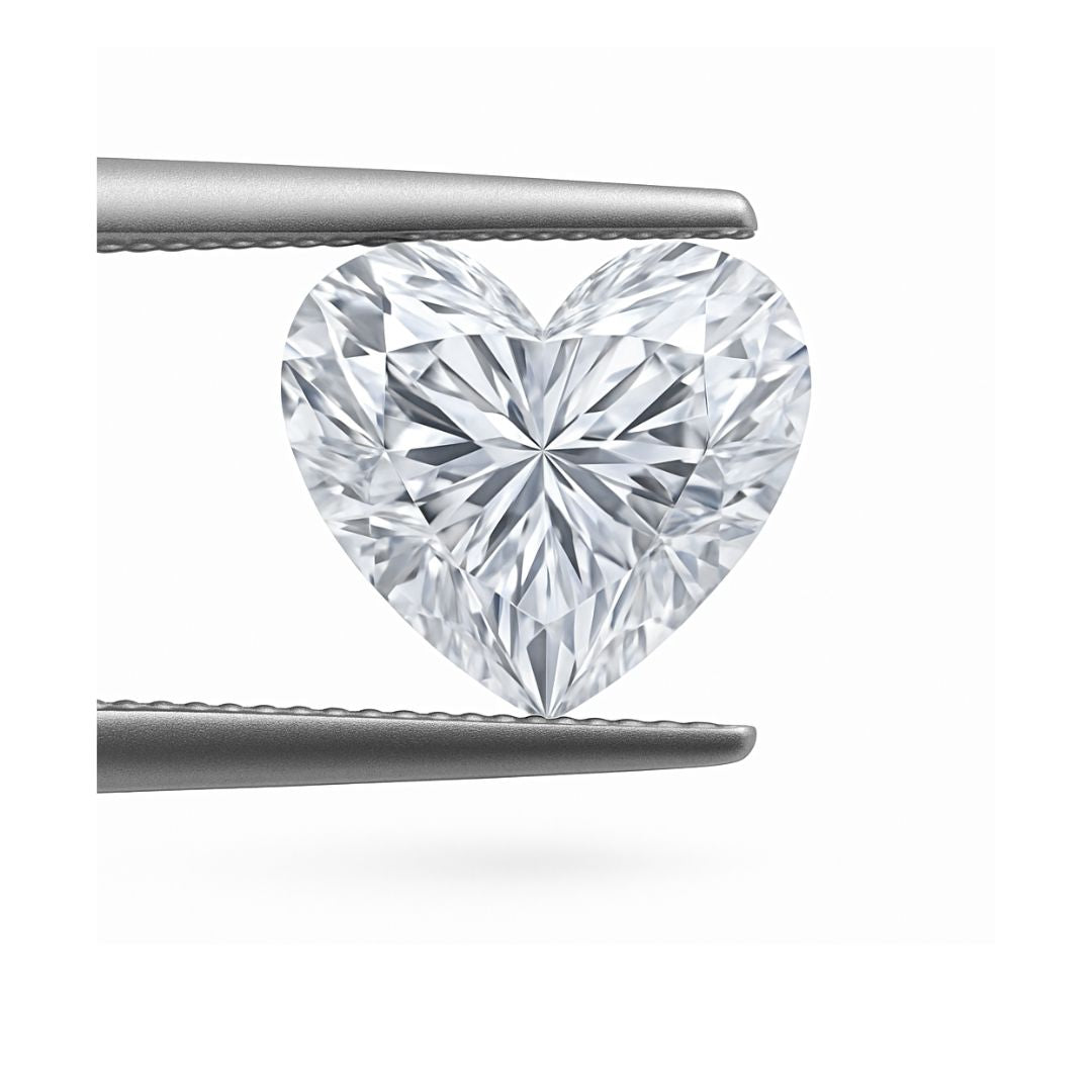 Heart Loose Lab Grown Diamond Stone VVS1 IGI Certified