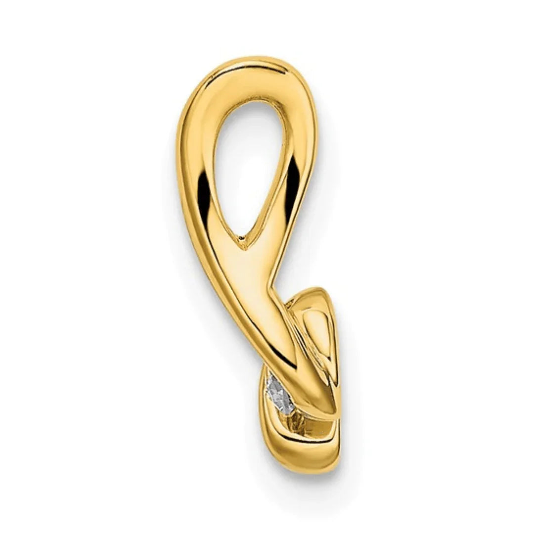 14K Gold Lab Grown Diamond Solitaire Pendant - Fine Diamond