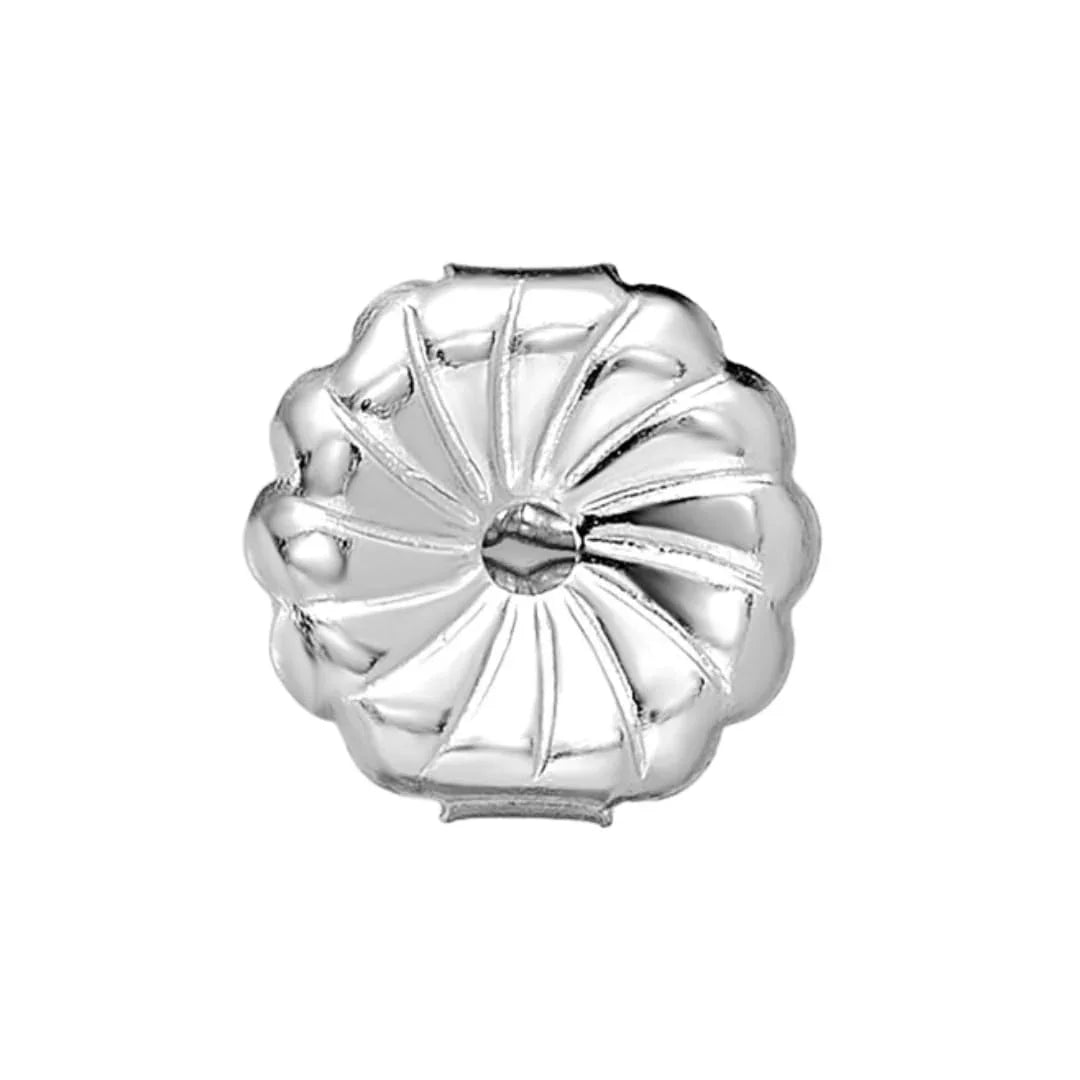 14K White Gold Lab Grown Diamond Round Shaped Stud Earrings - Fine Diamond