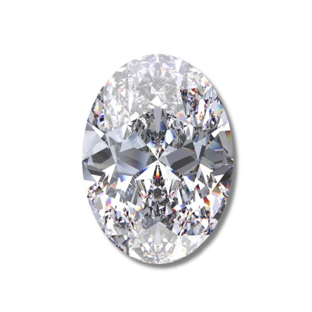 Oval Loose Lab Grown Diamond Stone VVS1 IGI Certified