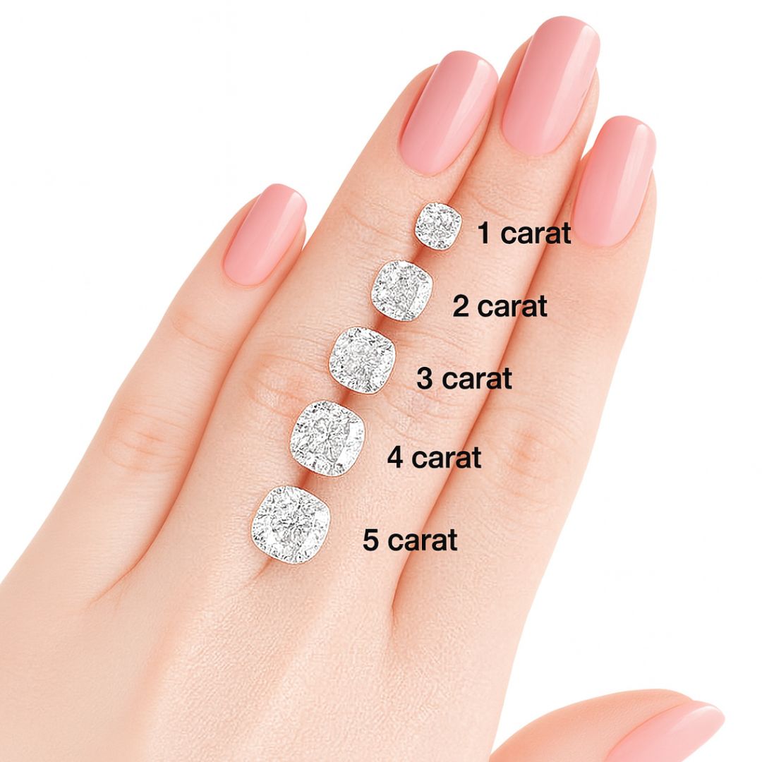 Cushion Cut Loose Lab Grown Diamond Stone VS2 IGI Certified
