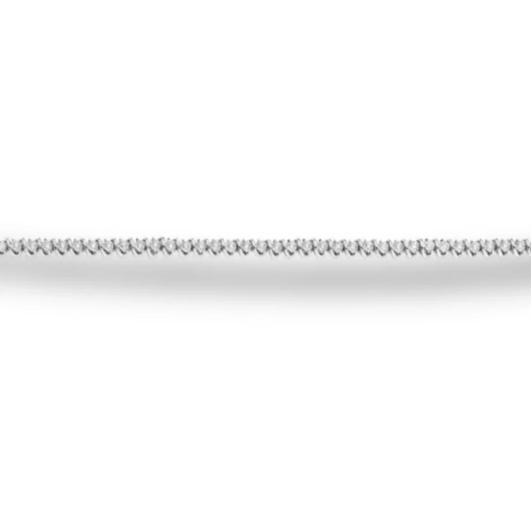14k White Gold Lab Diamond S-link Tennis Bracelet - Fine Diamond