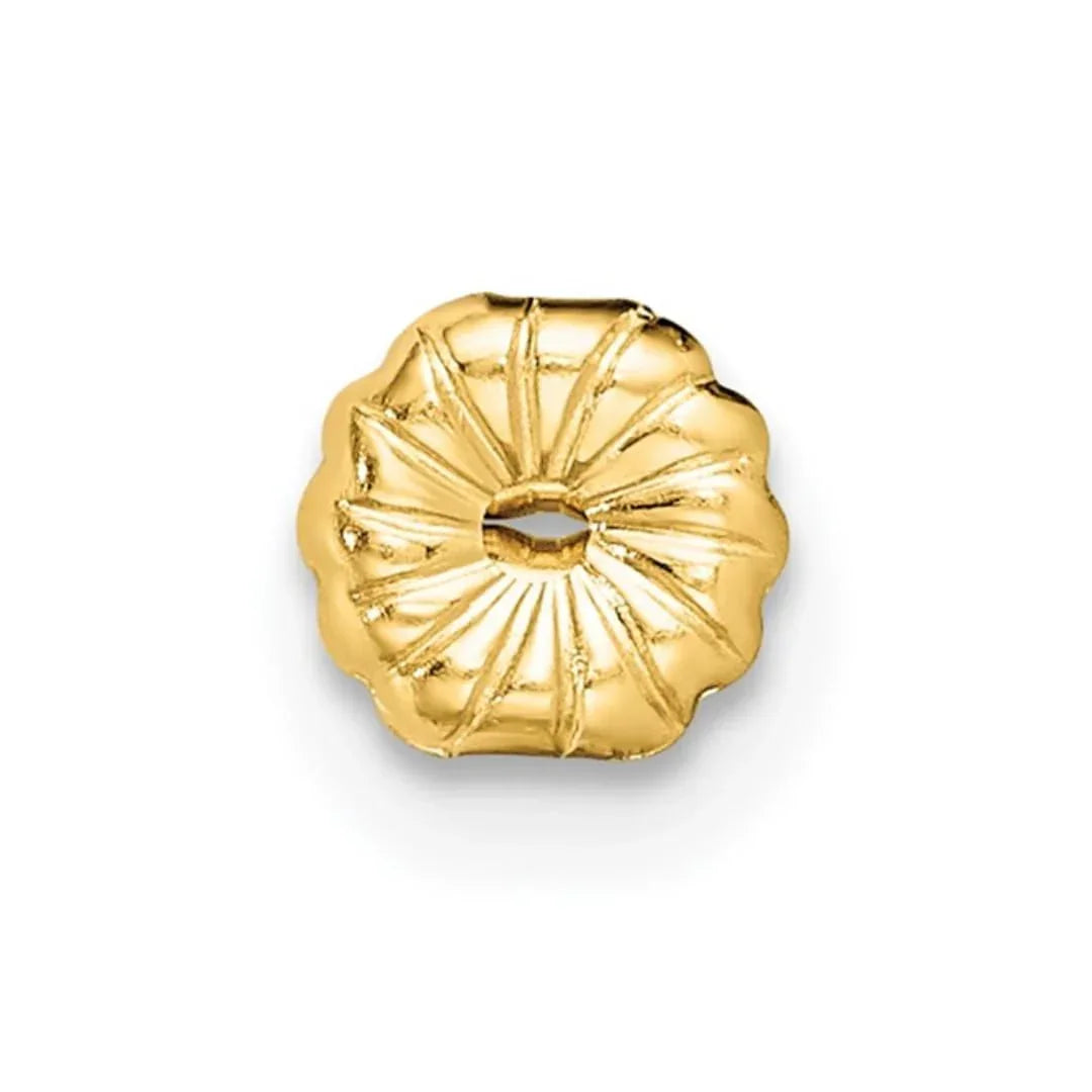 14K Yellow Gold Round Lab Grown Diamond Stud Earrings - Fine Diamond