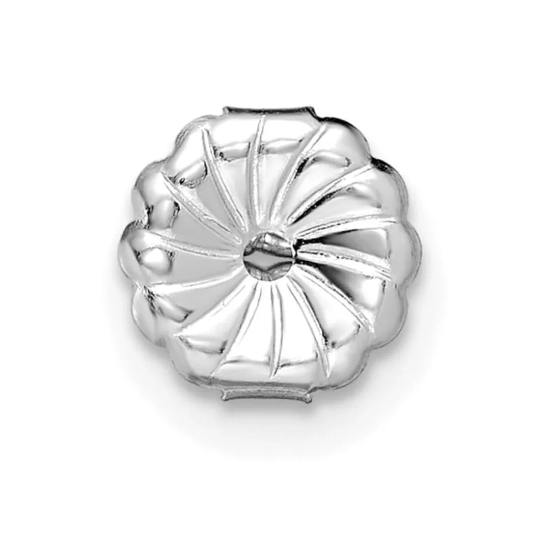 14K White Gold Round Lab Grown Diamond Stud Earrings - Fine Diamond