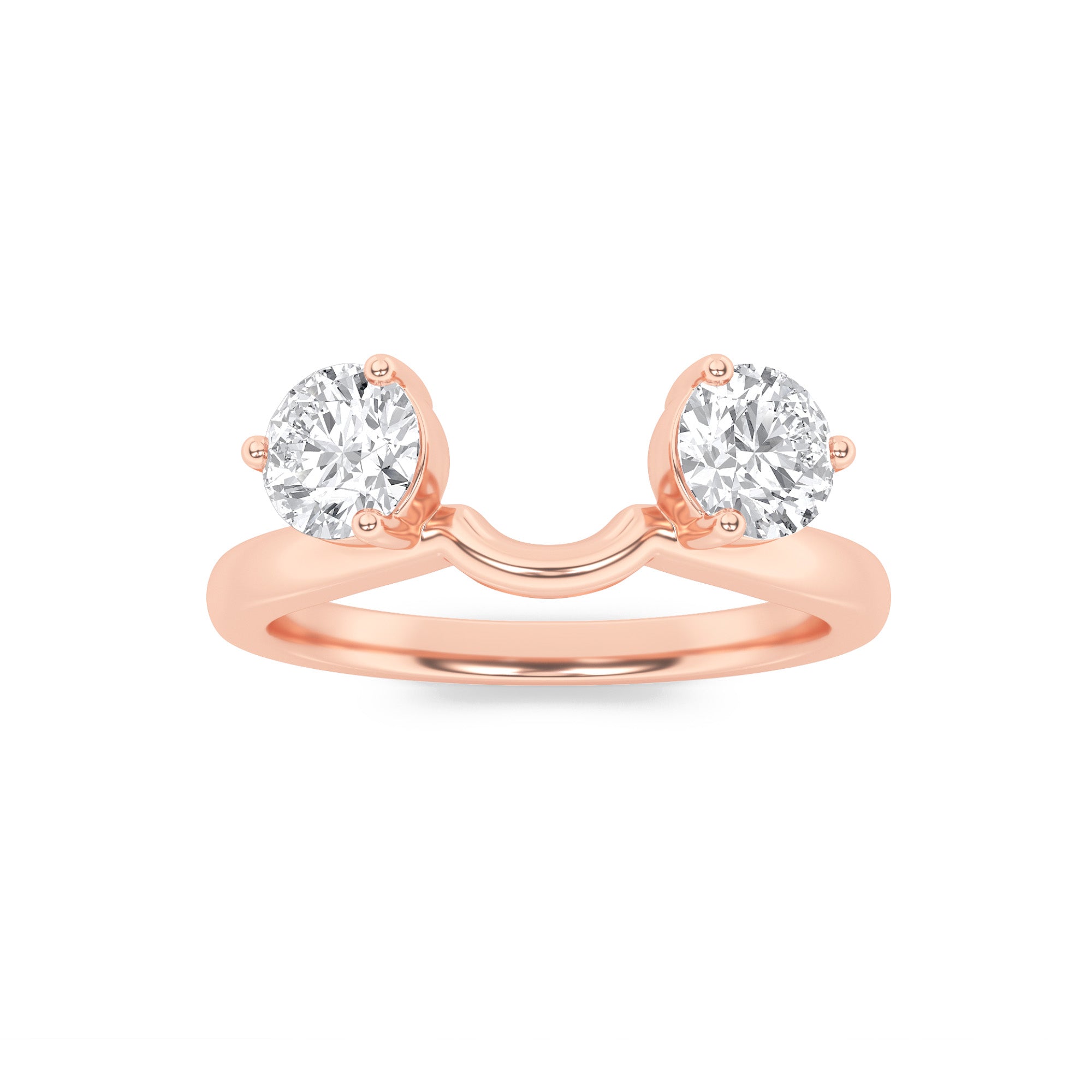 1Cttw Round Shaped Lab Grown Diamond (F/VS) Wrap Ring in 14K Gold