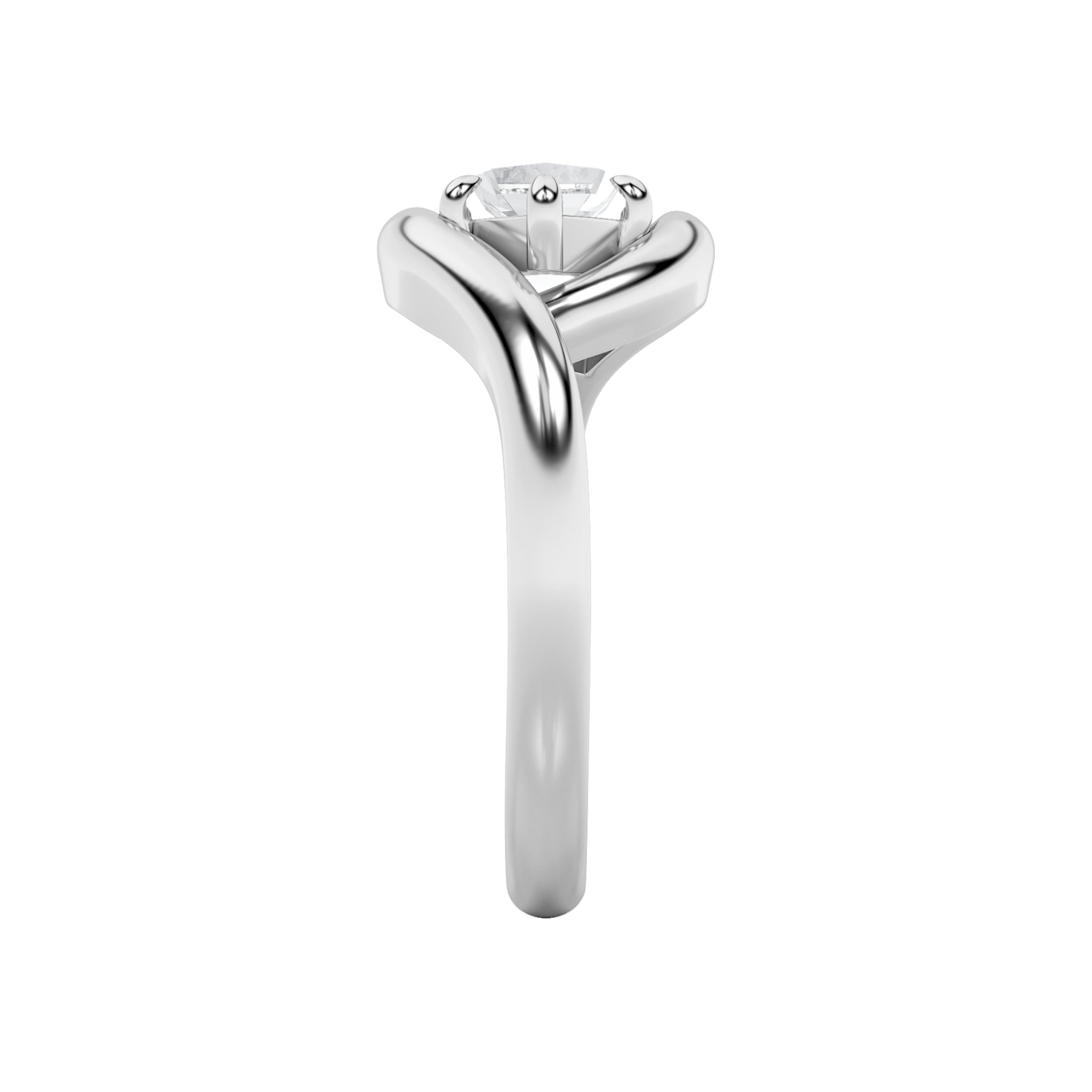 2Cttw Marquise Shaped Lab Grown Diamond (F/VS) East West Solitaire Ring in 14K Gold