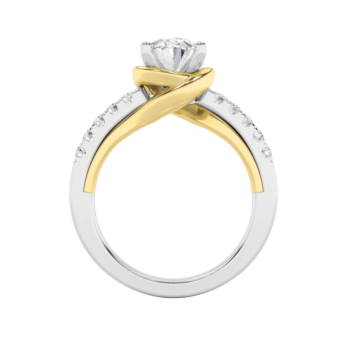 2Cttw Oval Shaped Lab Grown Diamond (F/VS) Solitaire Engagement Ring in 14K Gold