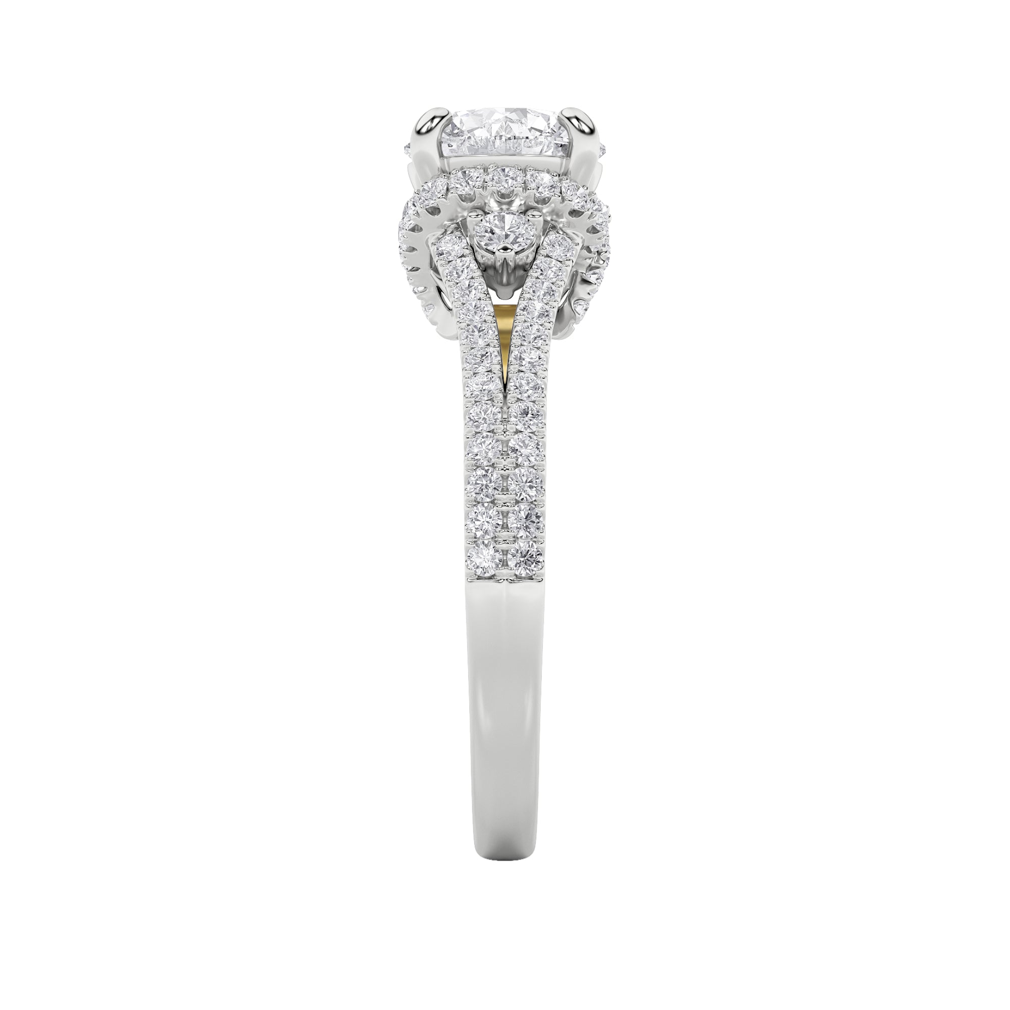 2Cttw Round Shaped Lab Grown Diamond (F/VS) Solitaire Engagement Ring in 14K Gold