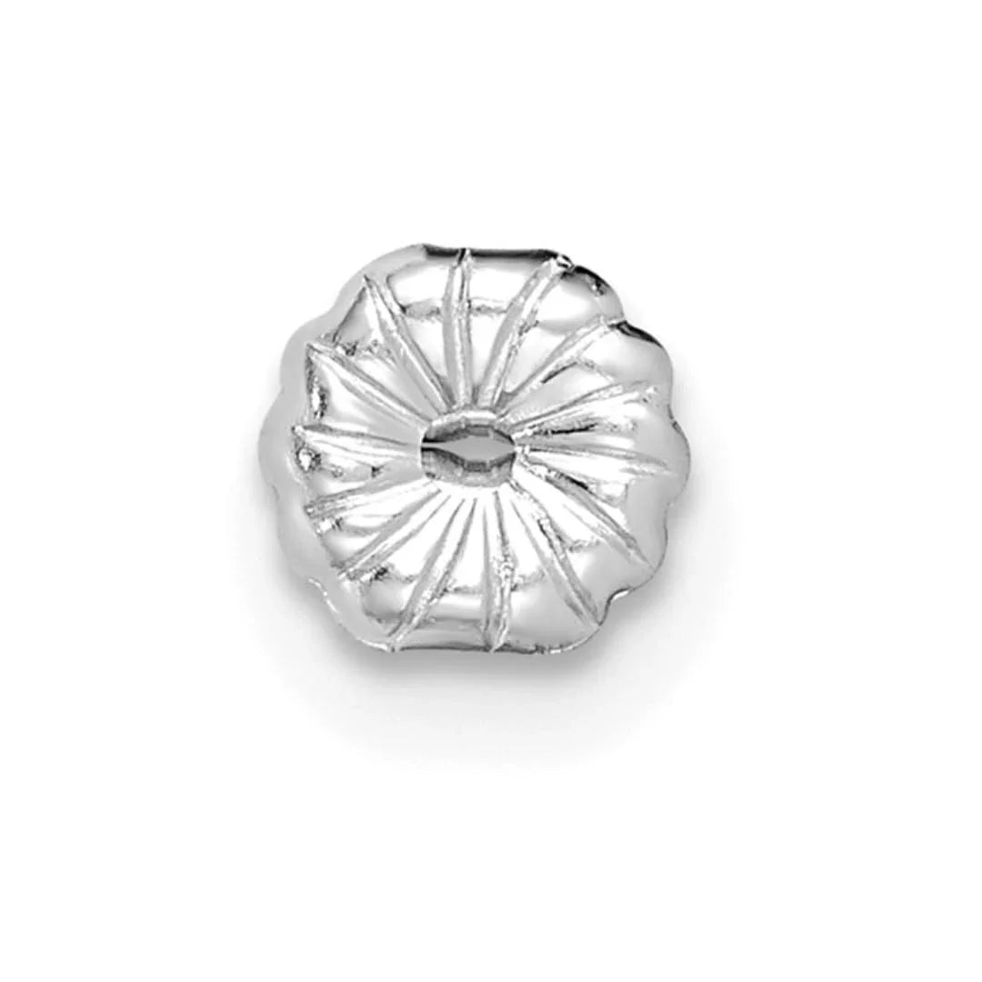 14K White Gold Lab Grown Diamond Round Shaped Stud Earrings - Fine Diamond