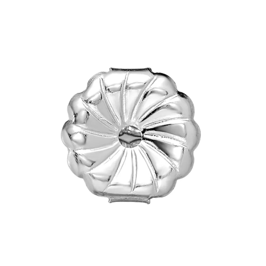 14K White Gold Round Shape Lab Diamond Stud Earrings - Fine Diamond