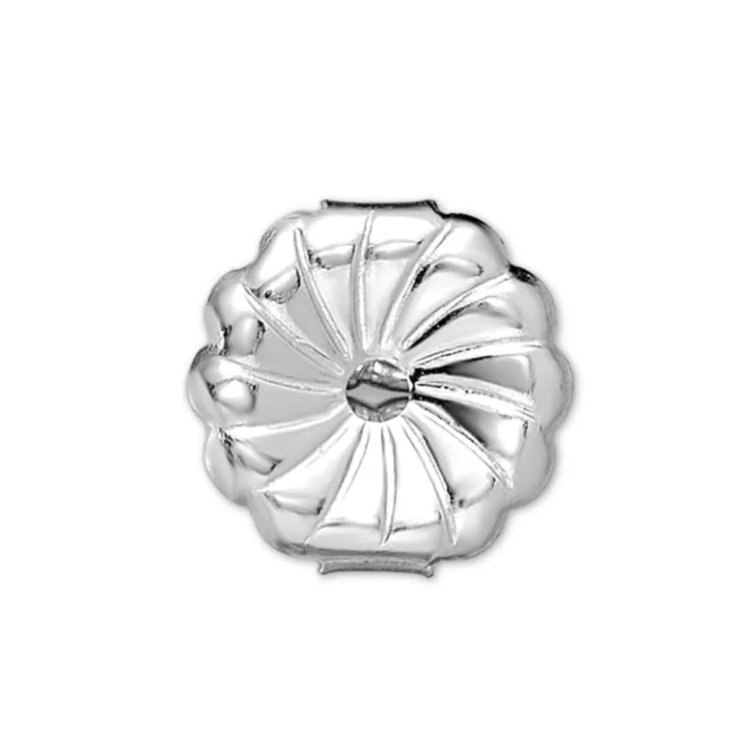 14K White Gold Round Shaped Lab Grown Diamond Stud Earrings - Fine Diamond