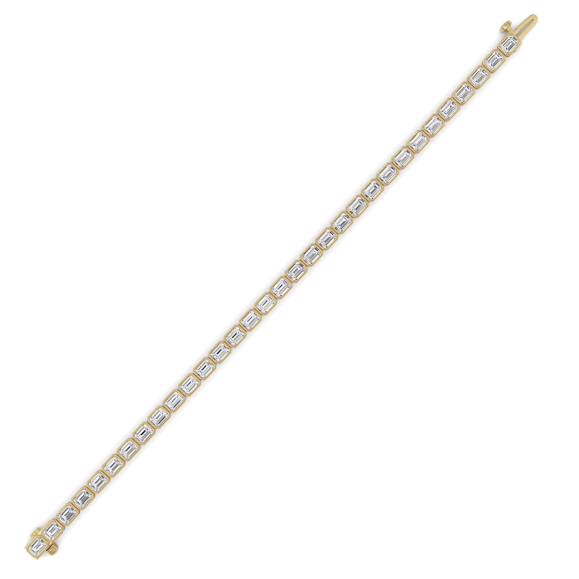 Emerald Lab Grown Diamond (F/VS ) Bracelet in 14K Gold