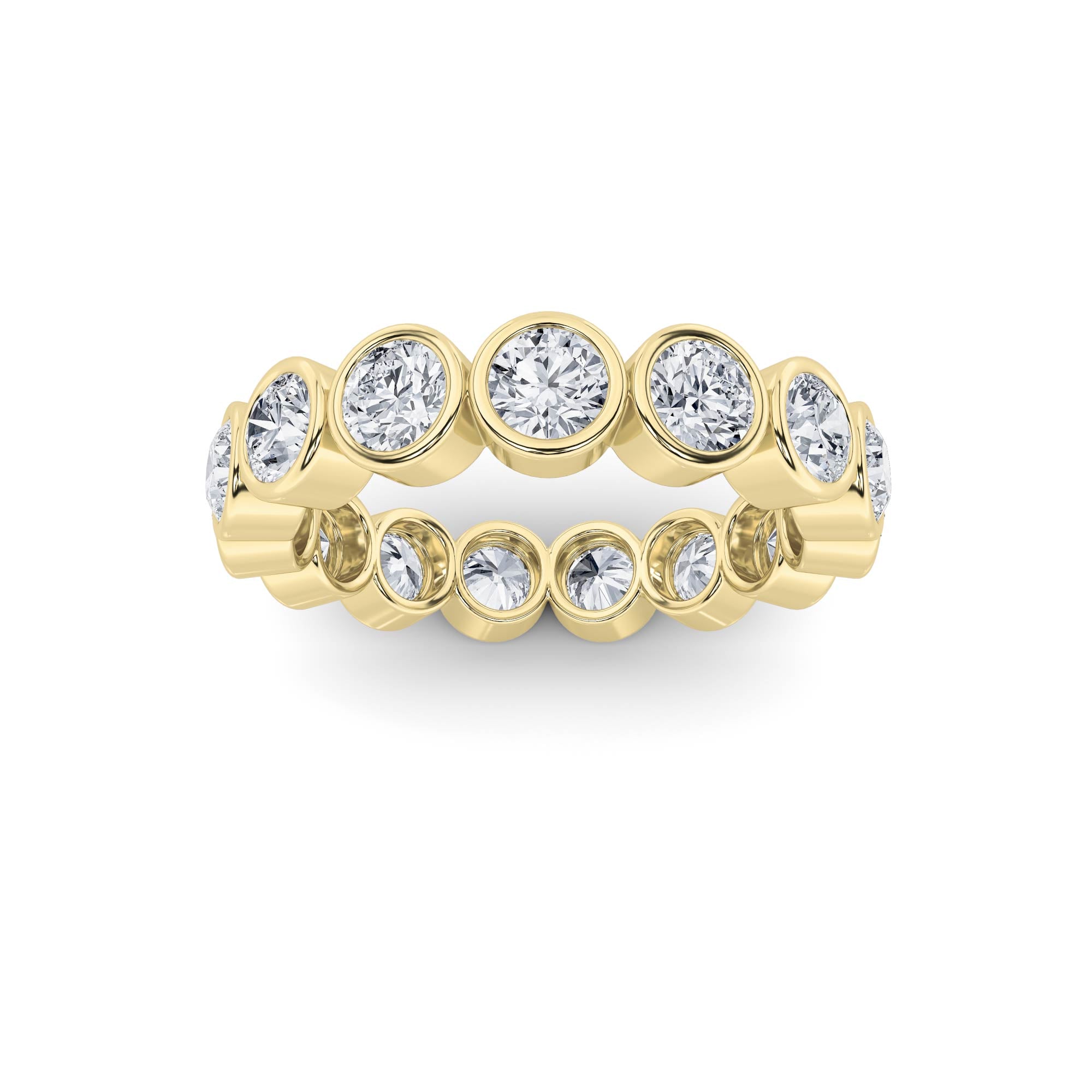 2.75Cttw Round Shaped Lab Grown Diamond (F/VS) Eternity Band Ring in 14K Gold