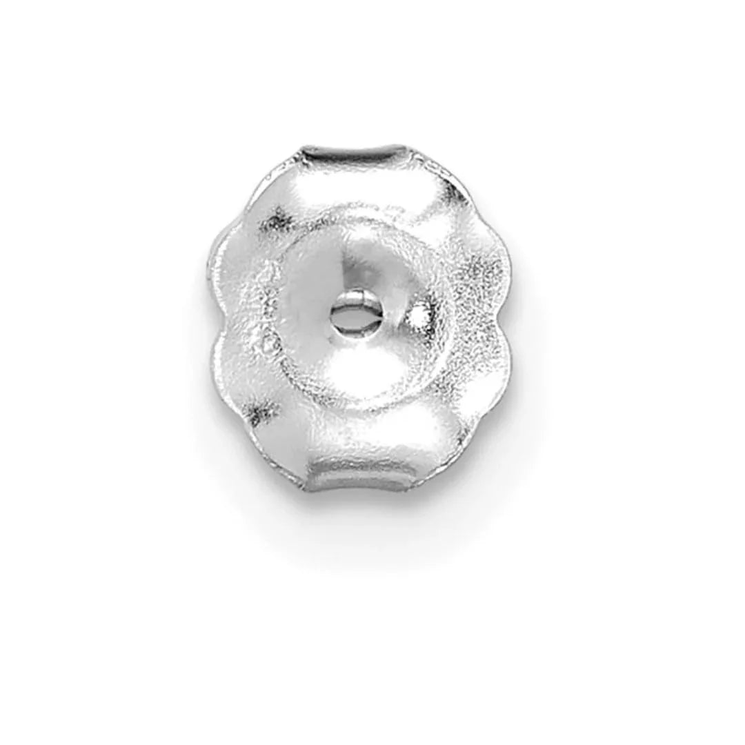 14K White Gold Lab Grown Diamond Round Shaped Diamond Stud Earrings - Fine Diamond