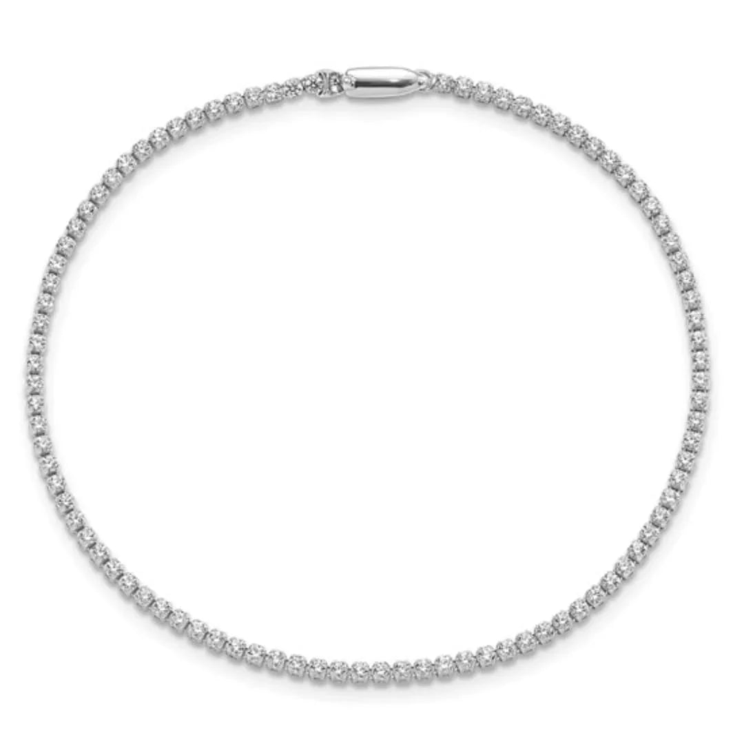 14k White Gold 1 1/3 Carat Lab Grown Diamond Tennis Bracelet - Fine Diamond