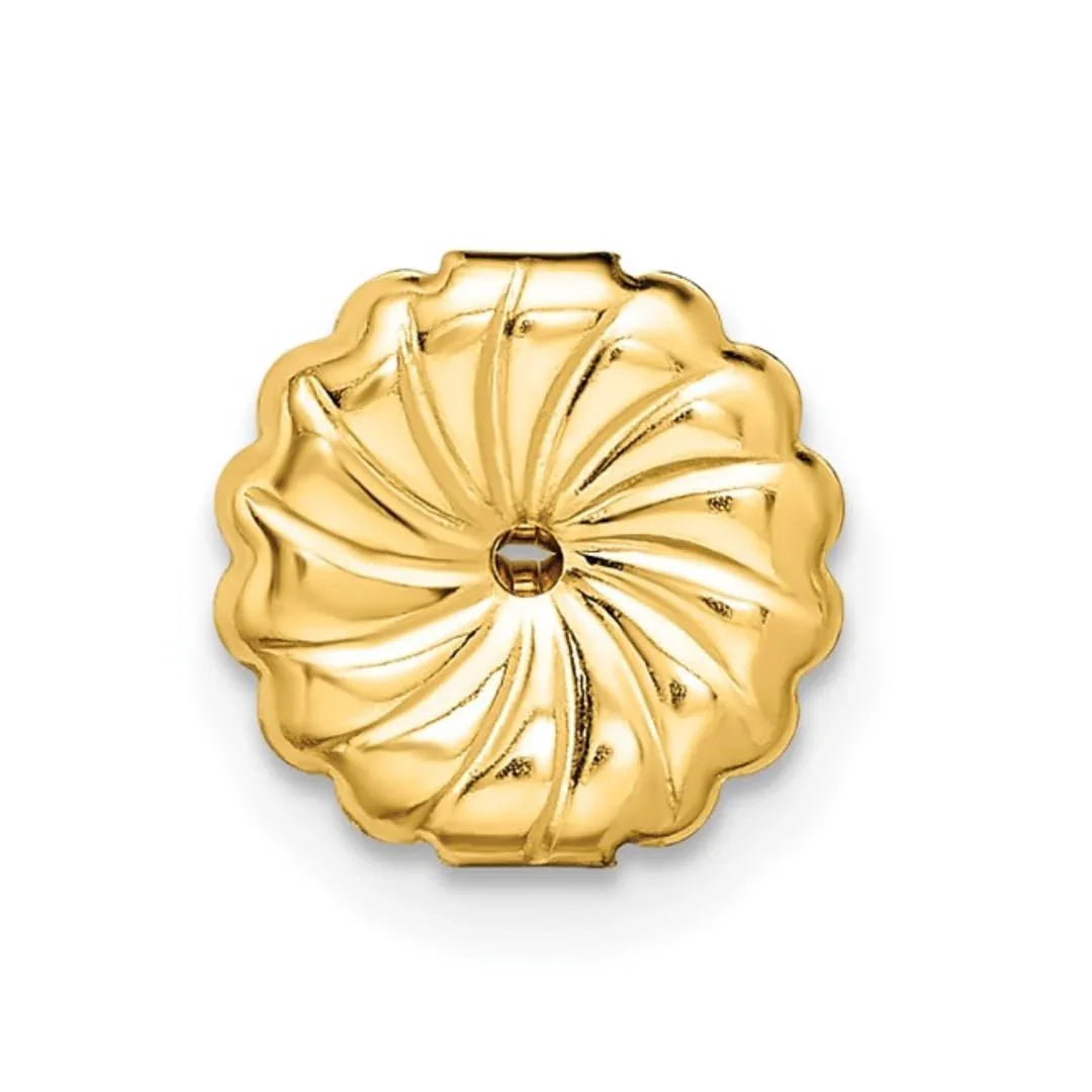 14K Yellow Gold Lab Grown Diamond Round Shaped Stud Earrings - Fine Diamond