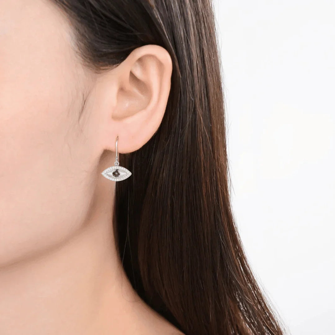 Alexandrite Evil Eye Earrings - Fine Diamond