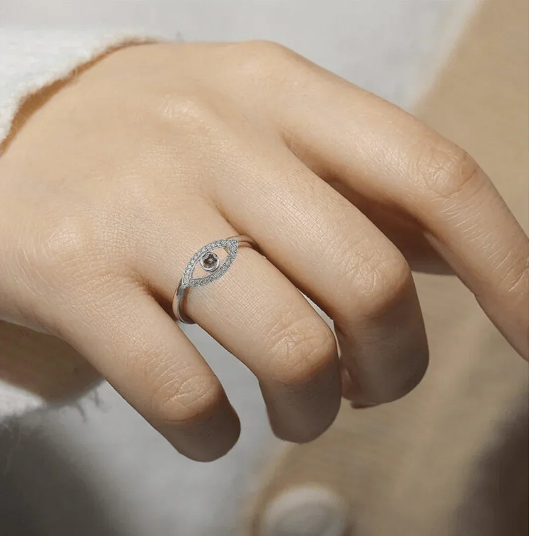 Alexandrite Evil Eye Ring - Fine Diamond