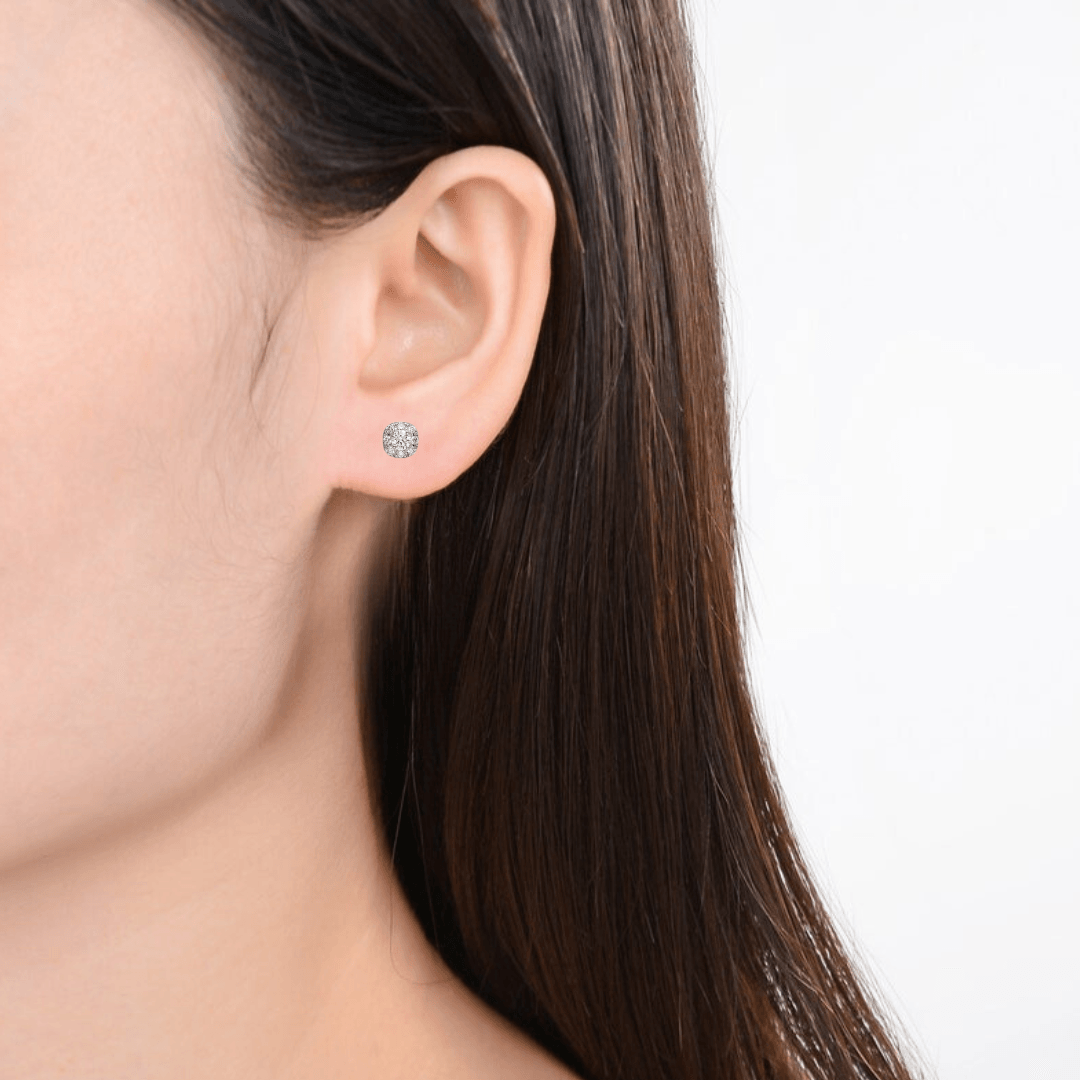 Lab grown diamond earrings