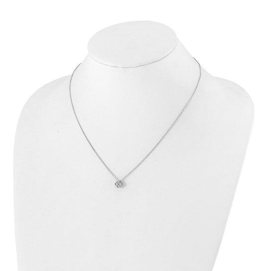 14K White Gold Four Leaf Clover Charm Pendant Fine Color Jewels Birthday gift for her, Bridesmaid Gift for Her, clover pendant, diamond gift for her, diamond necklace, dla-dm-discount-all-153807, Elegant Gift for Her February Birthstone, everyday gift for her, flower necklace, four petal pendant, gift for her, gift for hergift for women, gift for women, Jewelry Gift for her, minimal necklace, Quatrefoil pendant, ring gift for her., Wedding Gift For Her