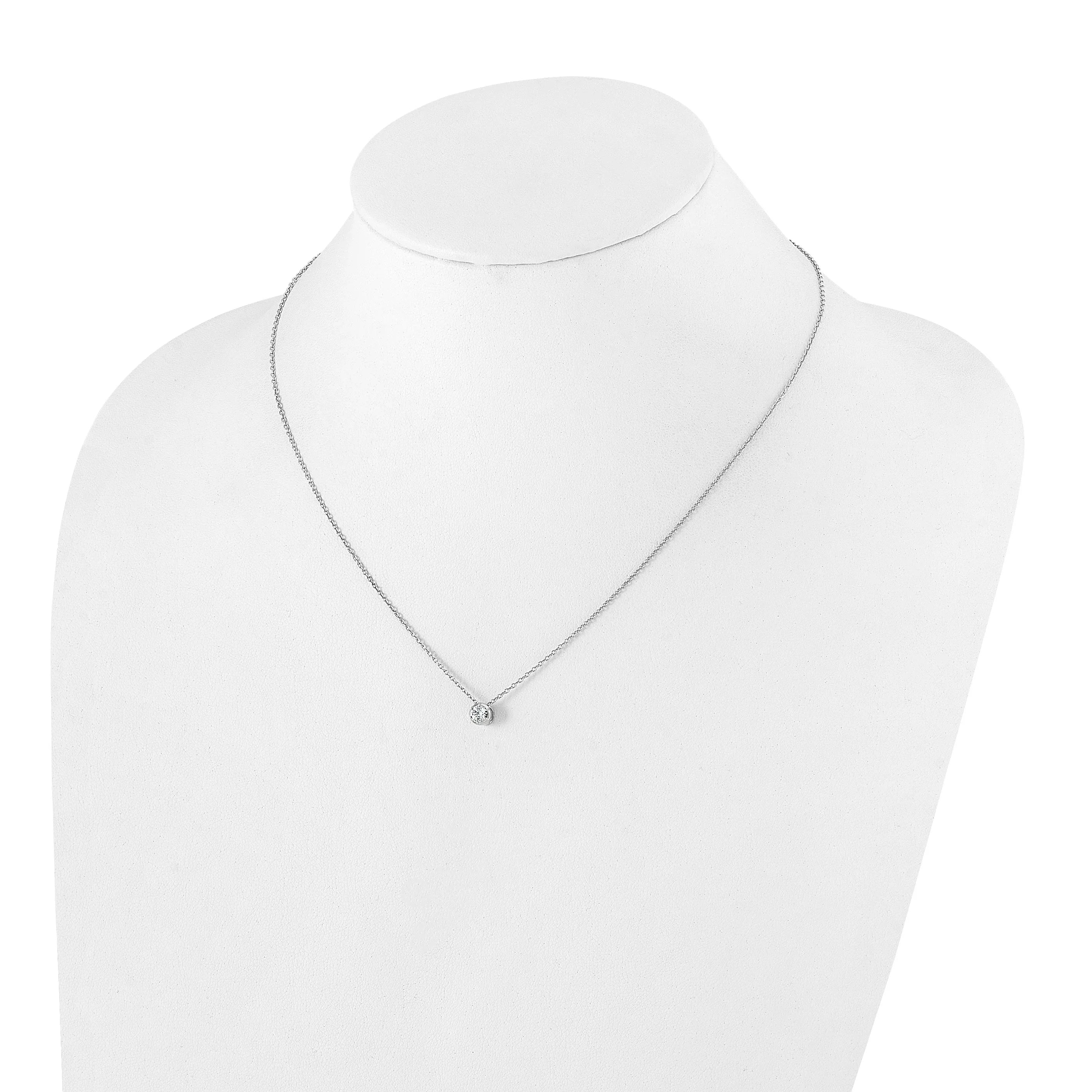 Lab Grown Diamond Solitaire Slide Necklaces - Fine Diamond