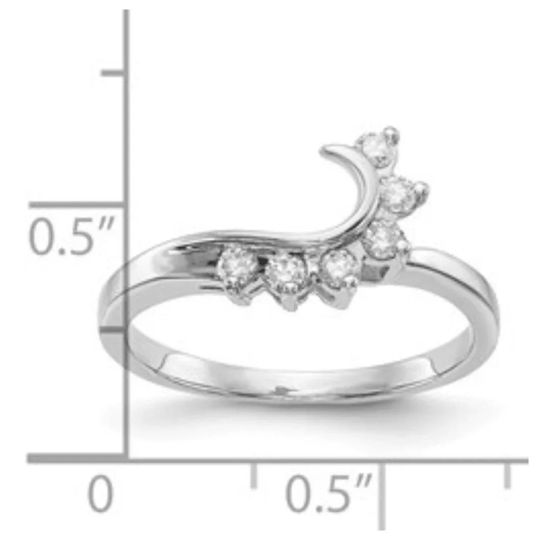 14K White Gold Lab Grown Diamond Ring - Fine Diamond