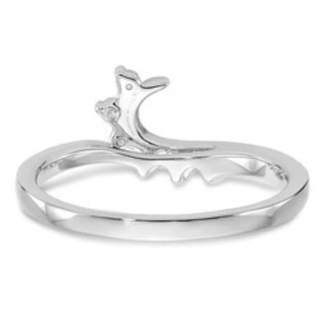 14K White Gold Lab Grown Diamond Ring - Fine Diamond