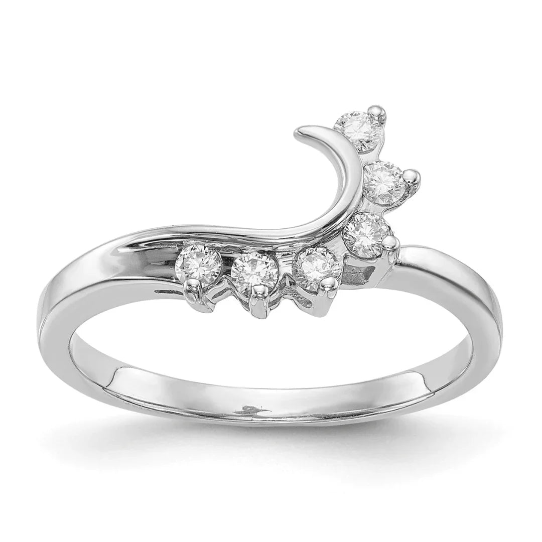14K White Gold Lab Grown Diamond Ring - Fine Diamond