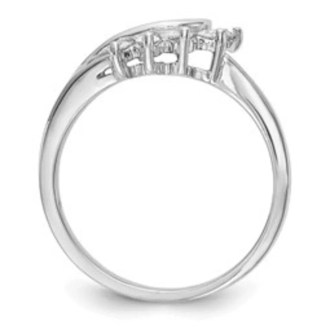 14K White Gold Lab Grown Diamond Ring - Fine Diamond