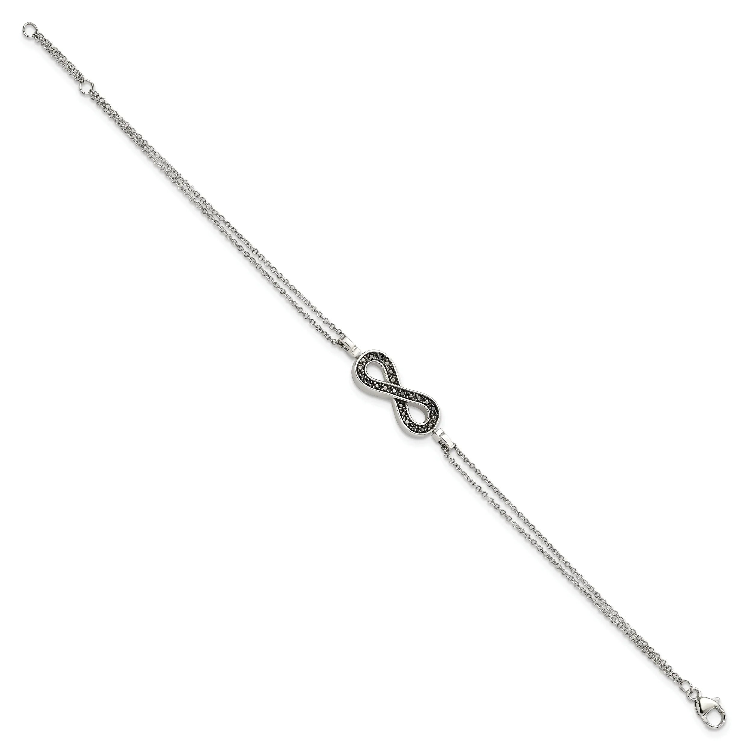 Diamond Infinity Bracelet - Fine Diamond