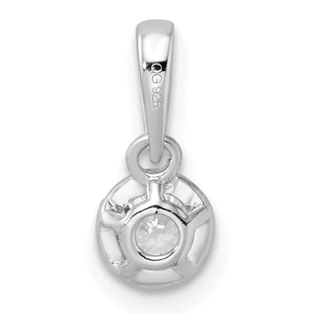 14K White Gold Lab Grown Diamond Solitaire Necklace - Fine Diamond