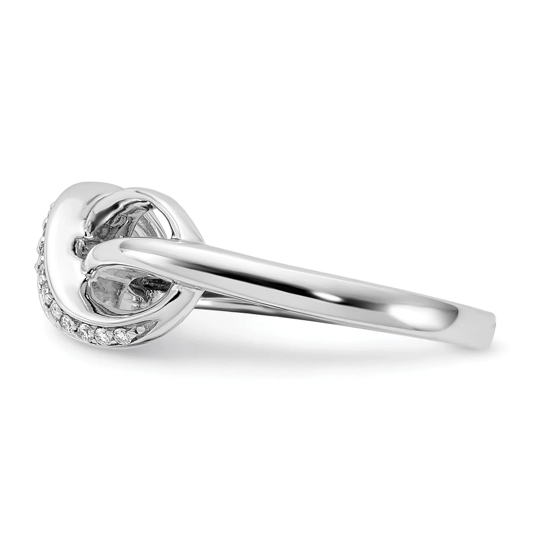 14k Gold Diamond Infinity Ring - Fine Diamond