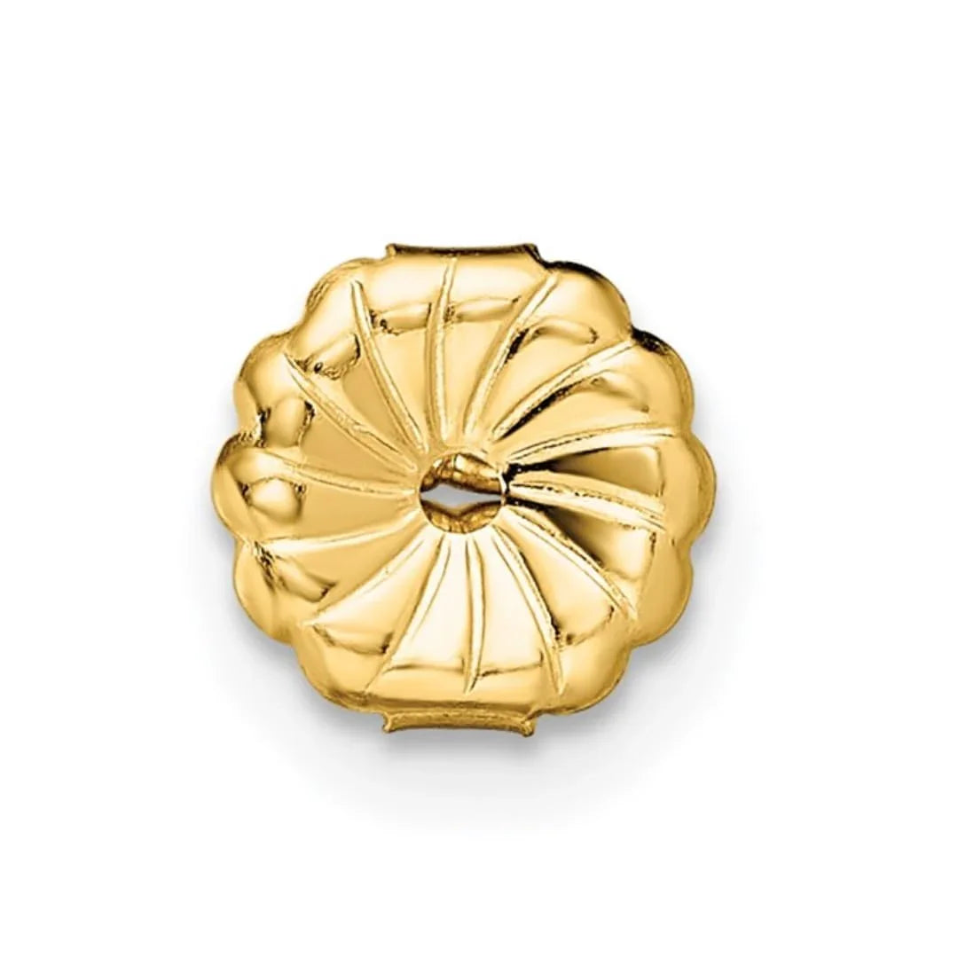 14K Yellow Gold Lab Grown Diamond Round Shaped Stud Earrings - Fine Diamond