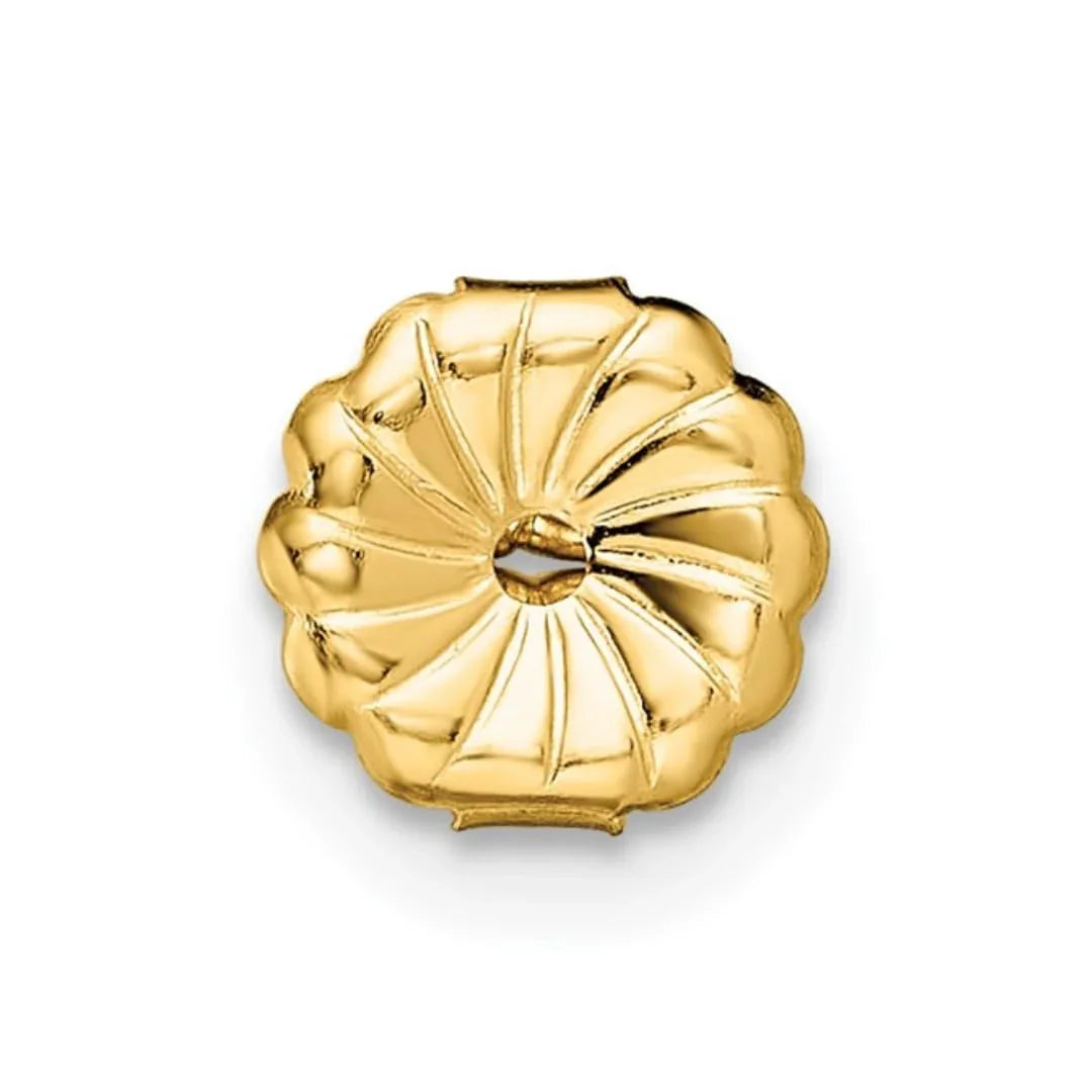 14K Yellow Gold Diamond Stud Earrings Round Shaped Studs Lab Grown - Fine Diamond