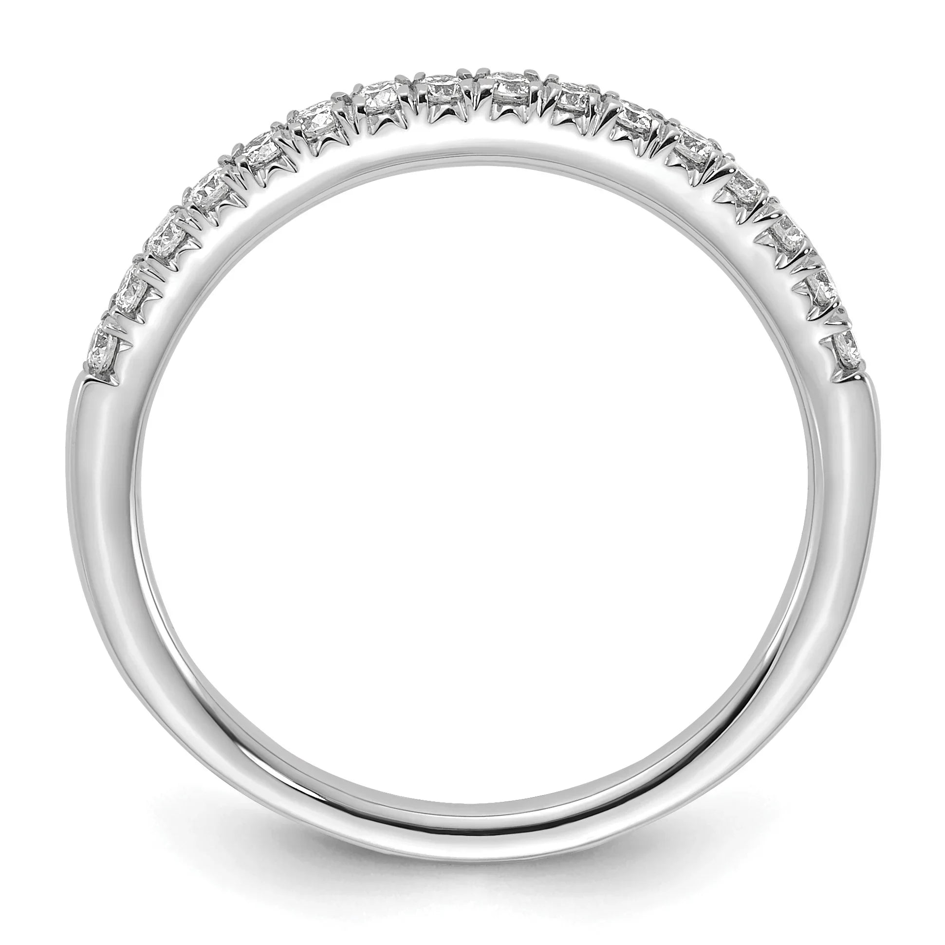 14K Gold Lab Grown Diamond Eternity Wedding Bands - Fine Diamond