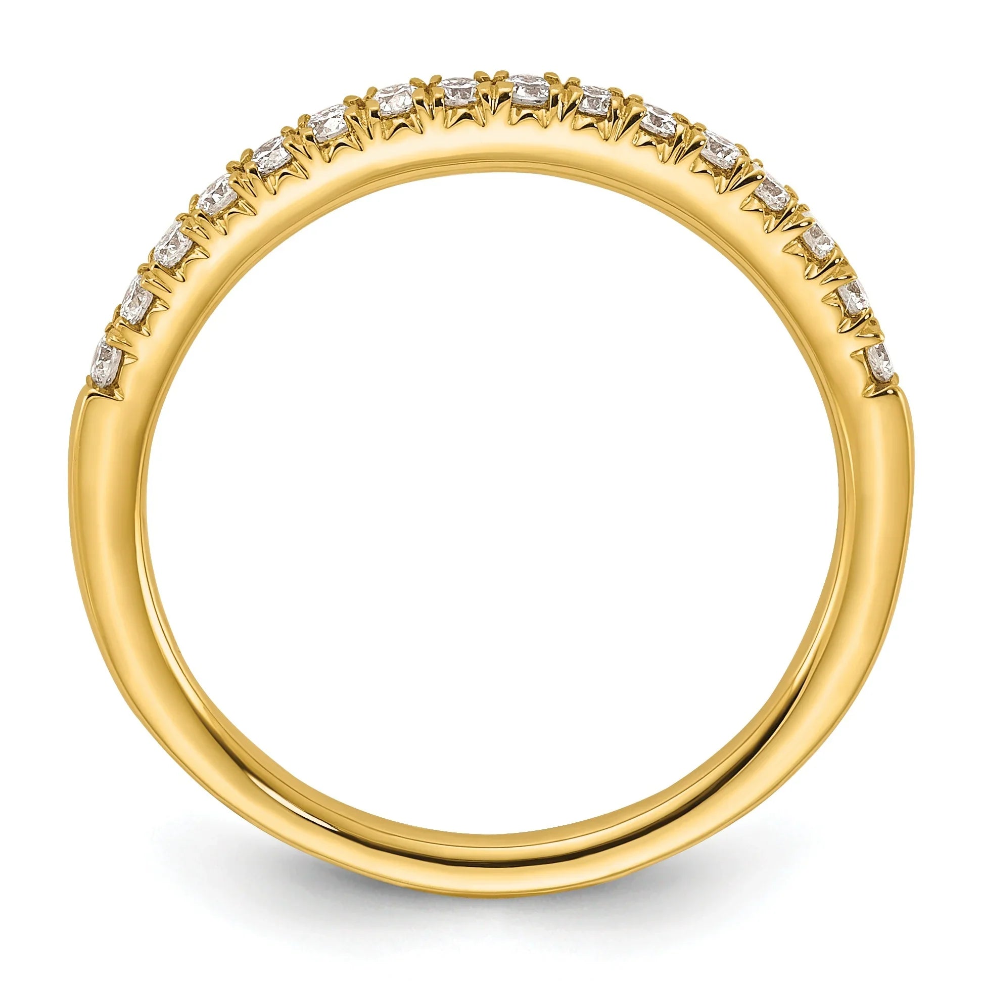 14K Gold Lab Grown Diamond Eternity Wedding Bands - Fine Diamond