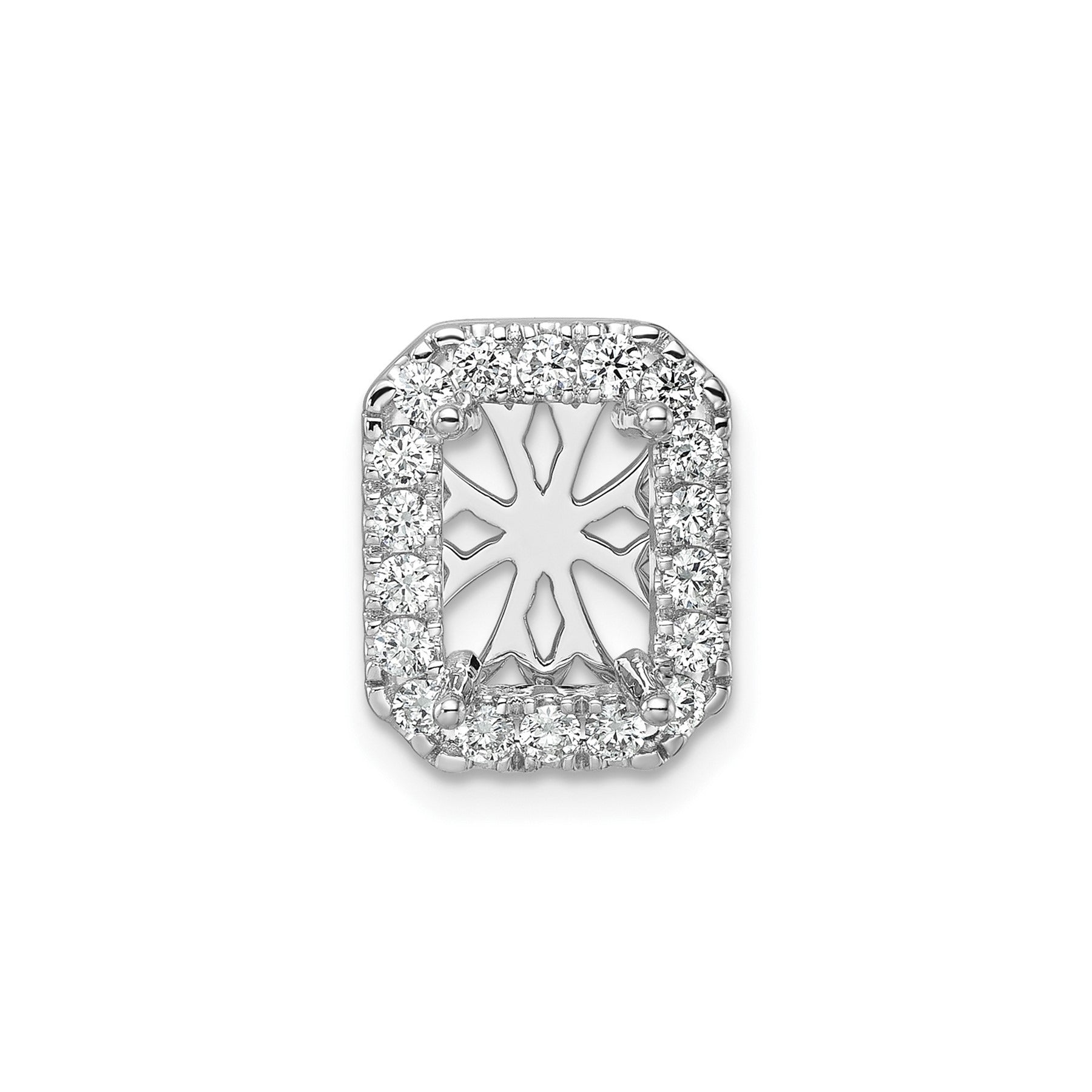 Radiant Lab Diamond Halo Chain Slide Pendant Semi Mount