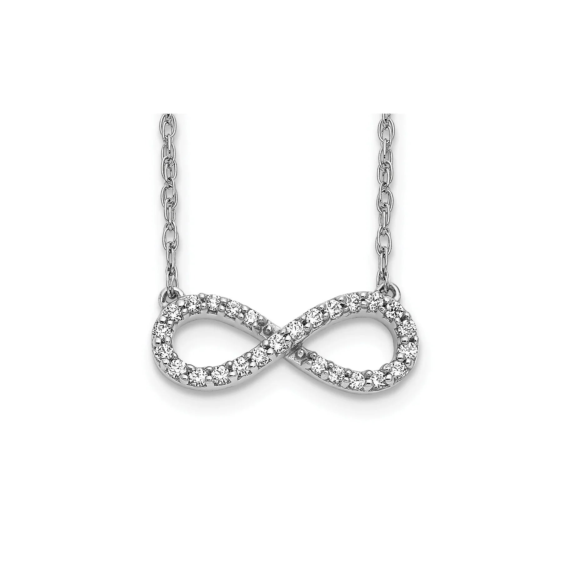 Diamond Infinity Symbol Necklace - Fine Diamond