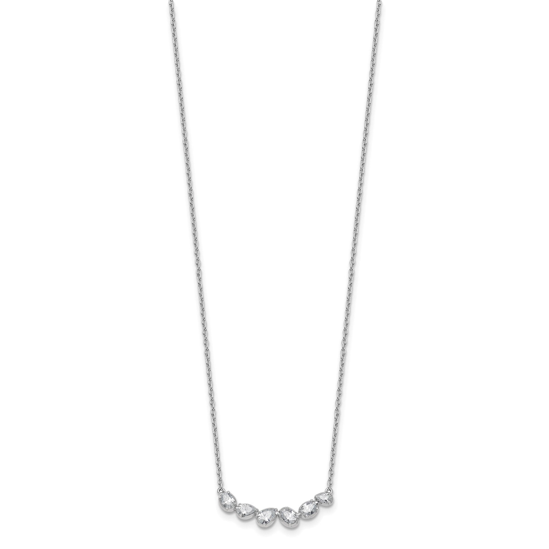 Lab Grown Diamond 14K Gold Leaf Bar Necklace