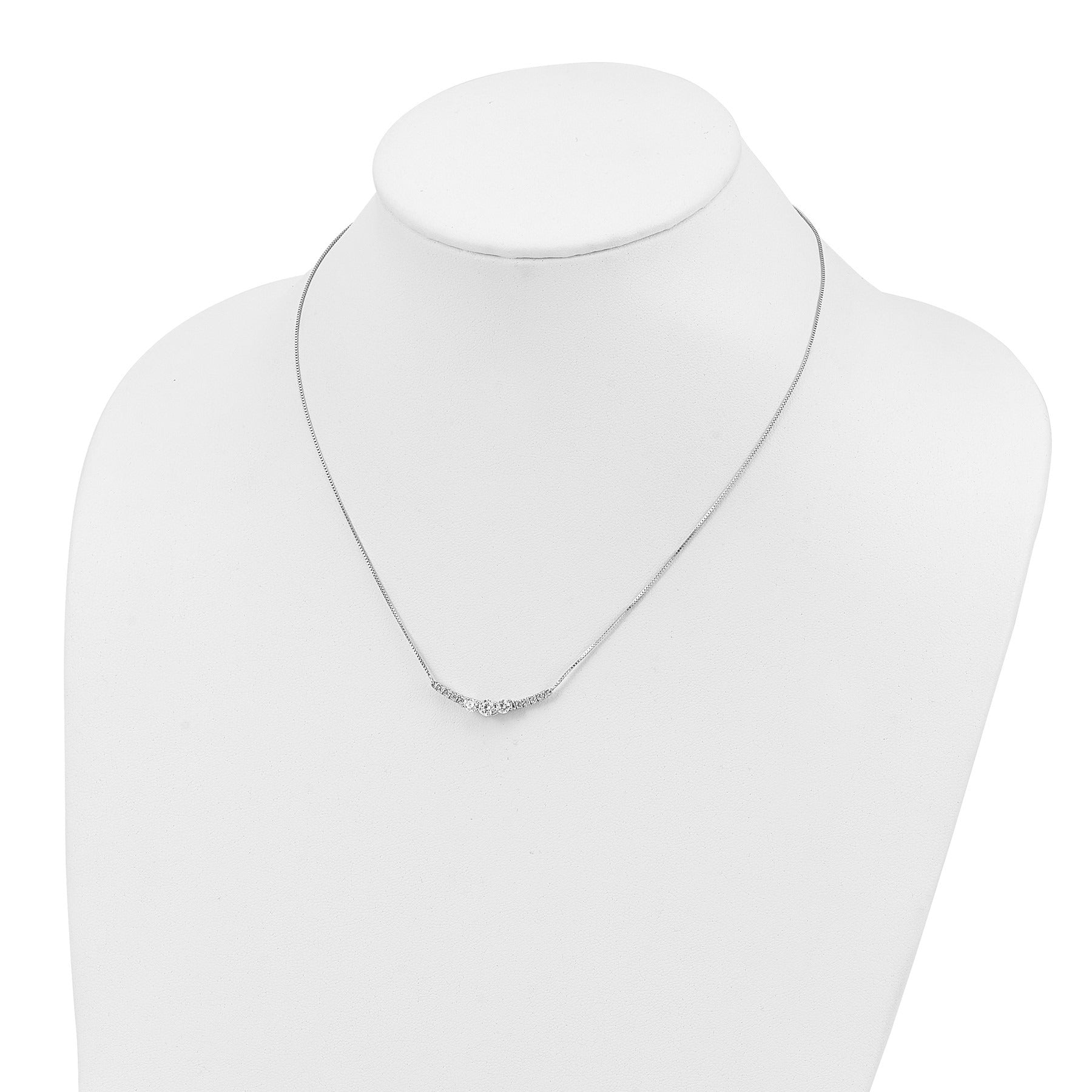 Lab Grown Diamond Complete Fashion Bar Necklace 3/4 ctw