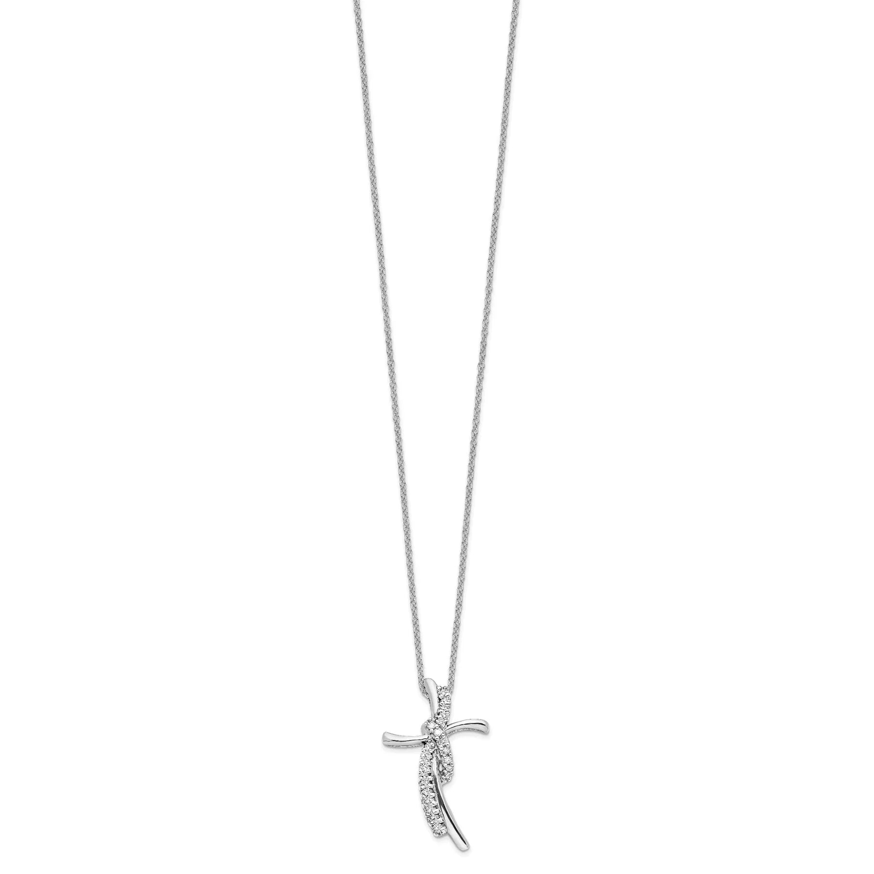 Lab Grown Diamond Cross Pendant Necklace - Fine Diamond