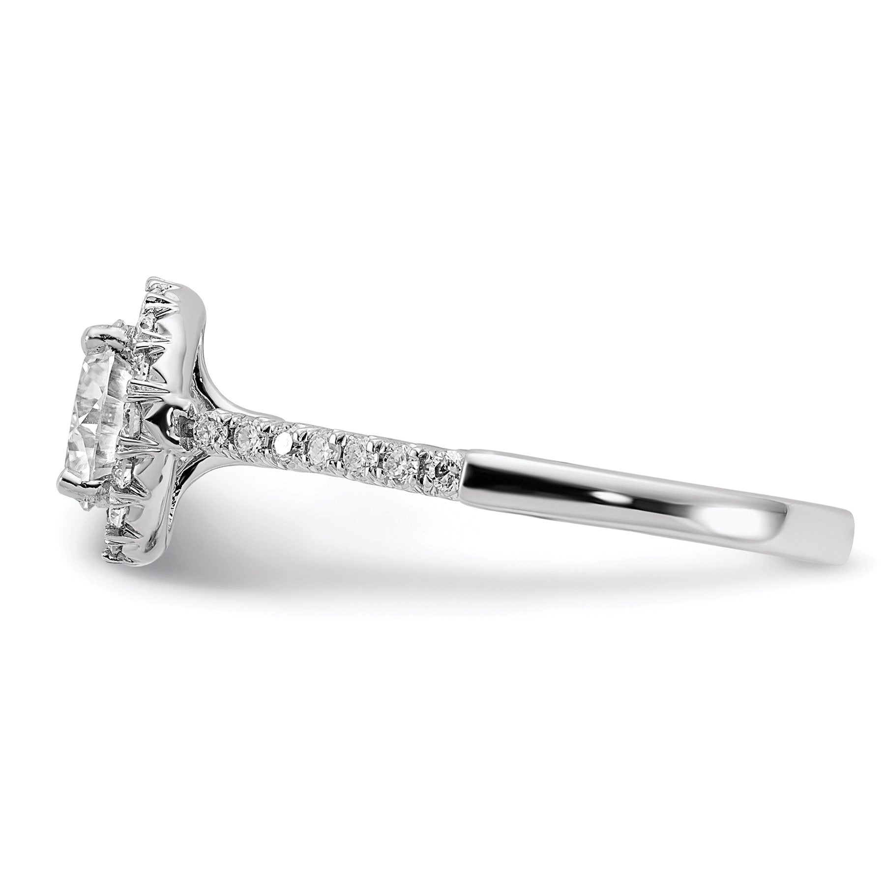 14k Gold Lab Grown Diamond Halo Ring