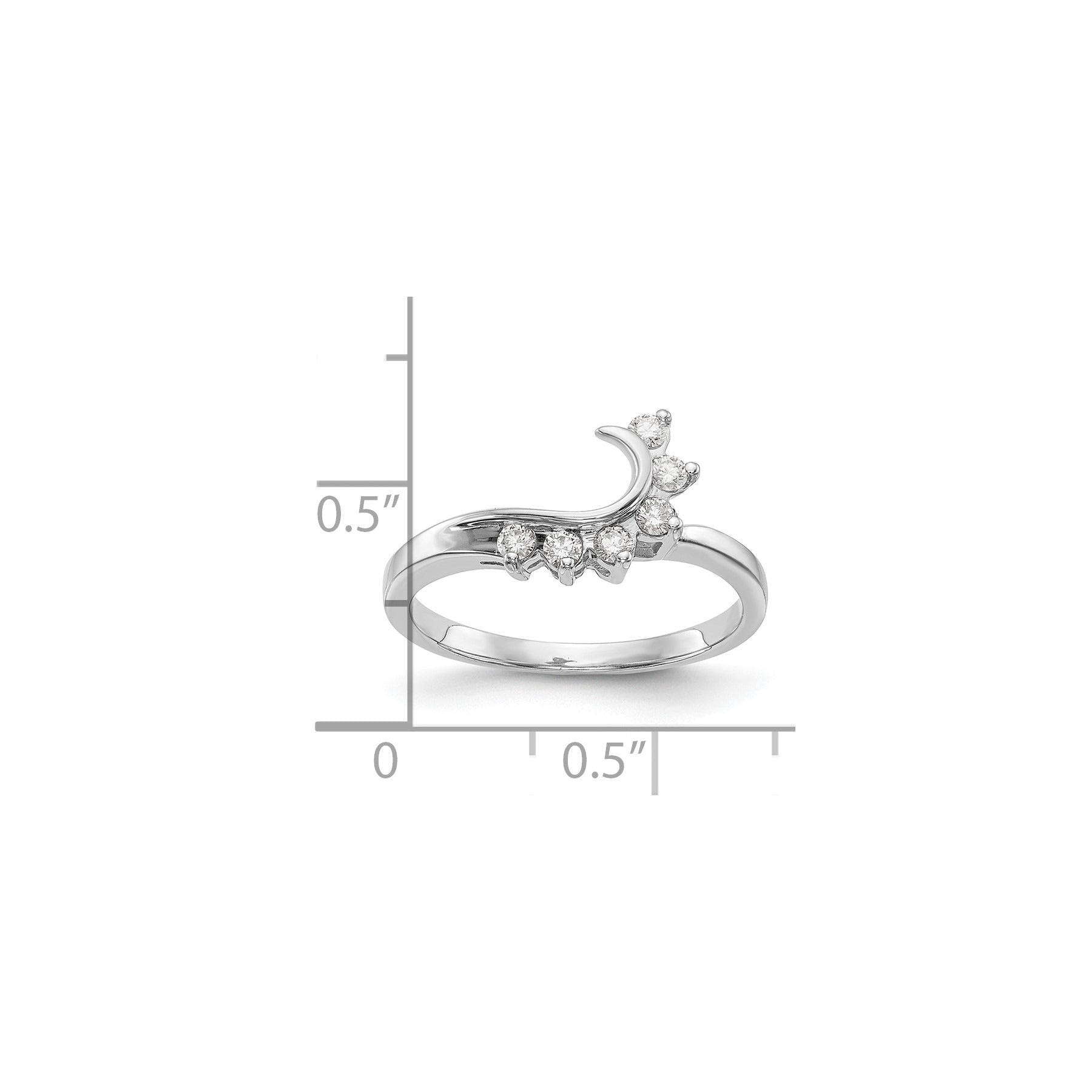 14K White Gold Lab Grown Diamond Ring