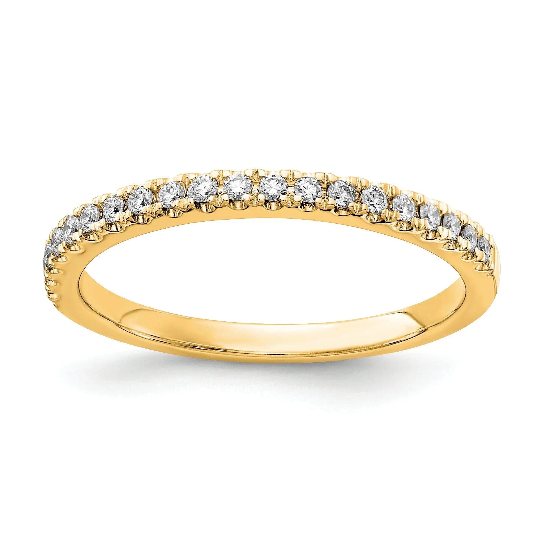 14K Gold Lab Grown Diamond Wedding Ring - Fine Diamond