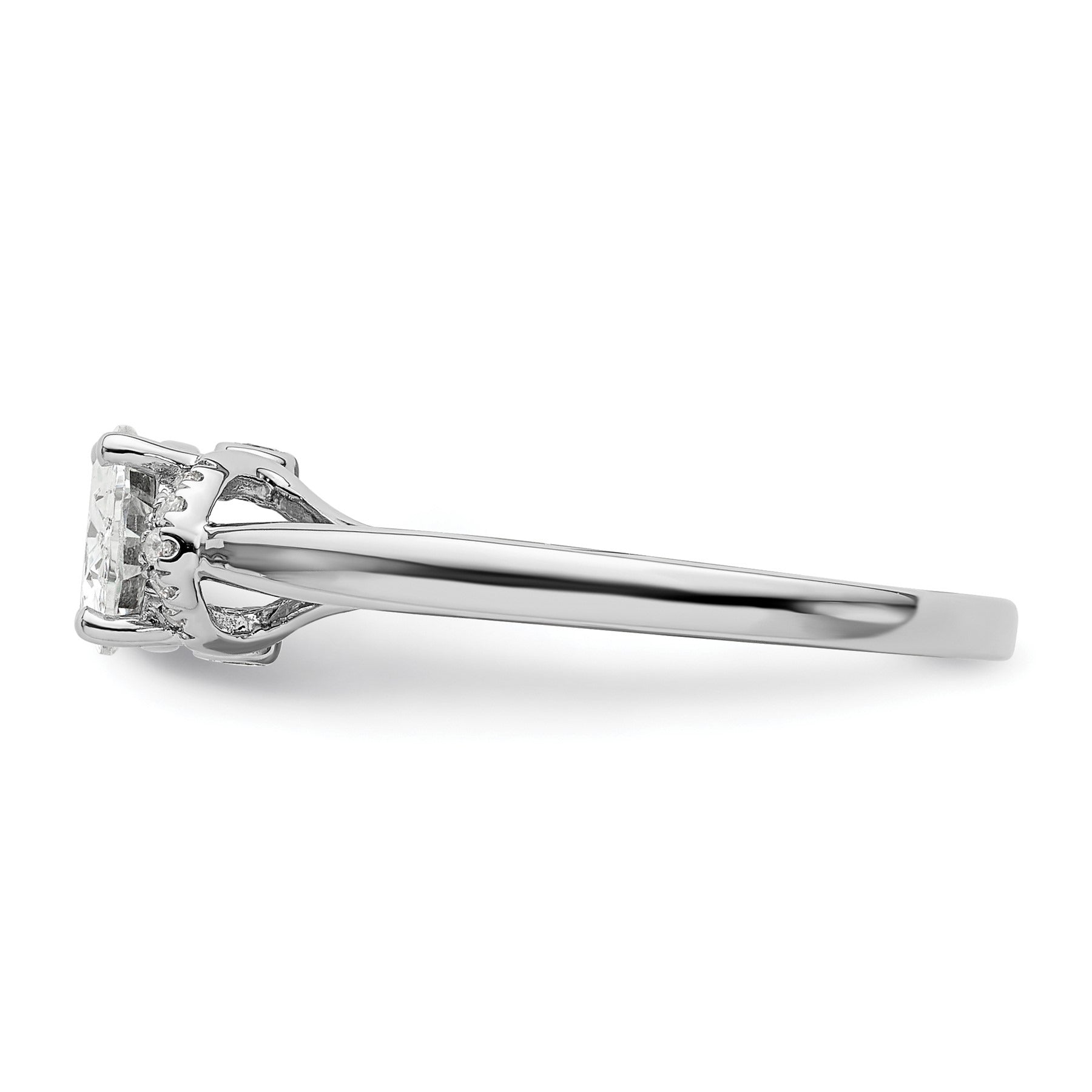 Lab Grown Diamond East-West Oval Engagement Ring 1 Ct