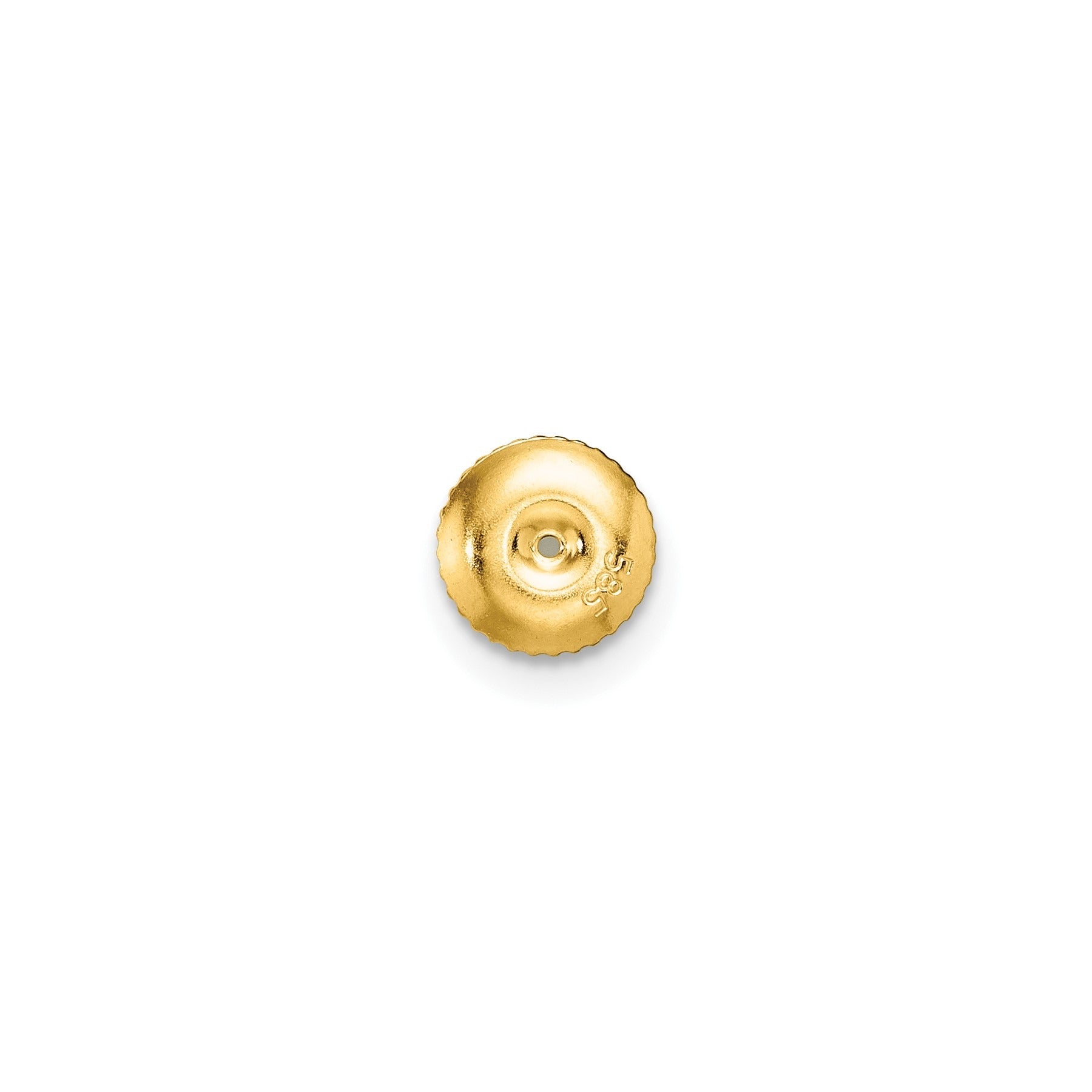 14K Yellow Gold Lab Diamond Stud Earrings Round Shaped
