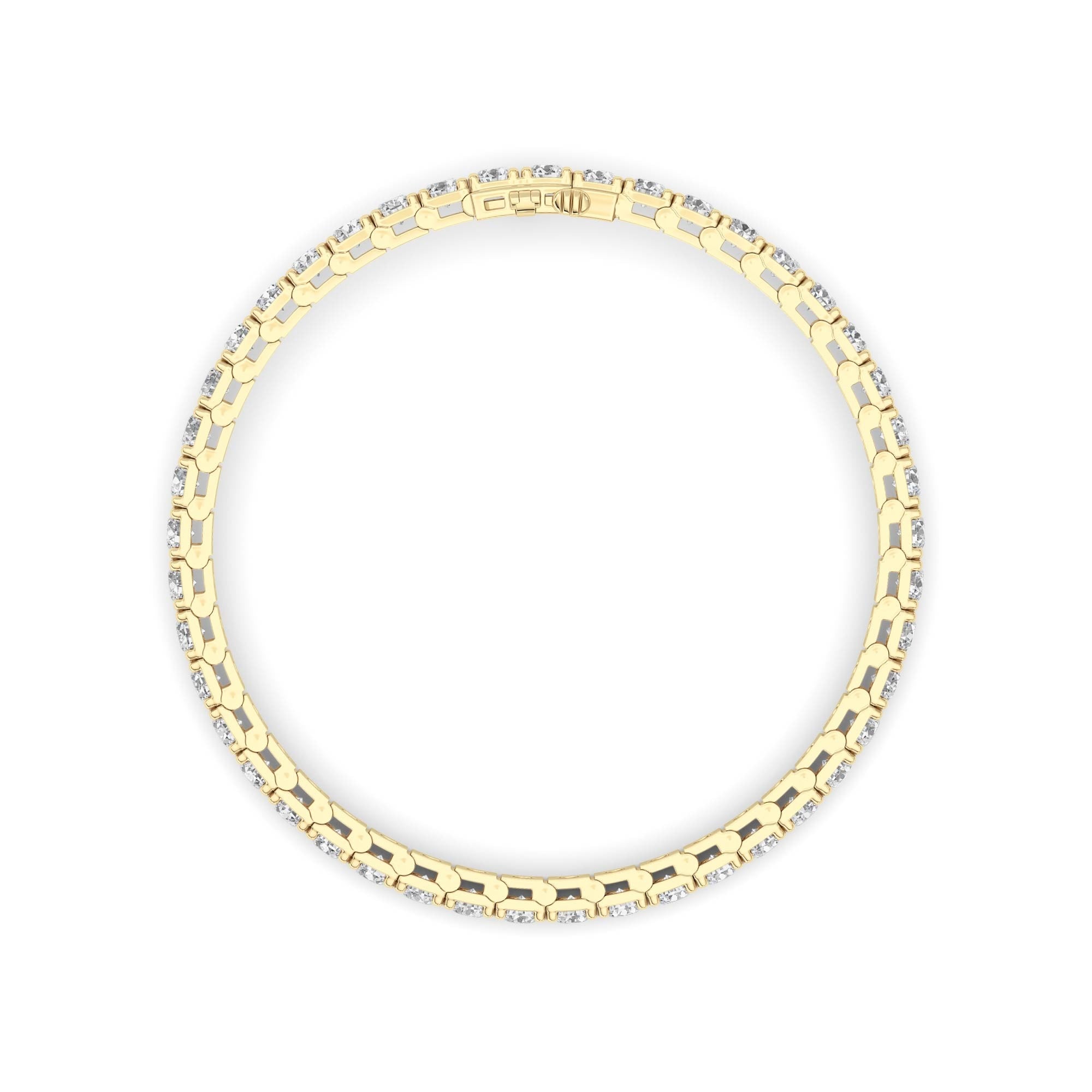 Round Lab Diamond (F/VS) Bracelet in 14K Gold
