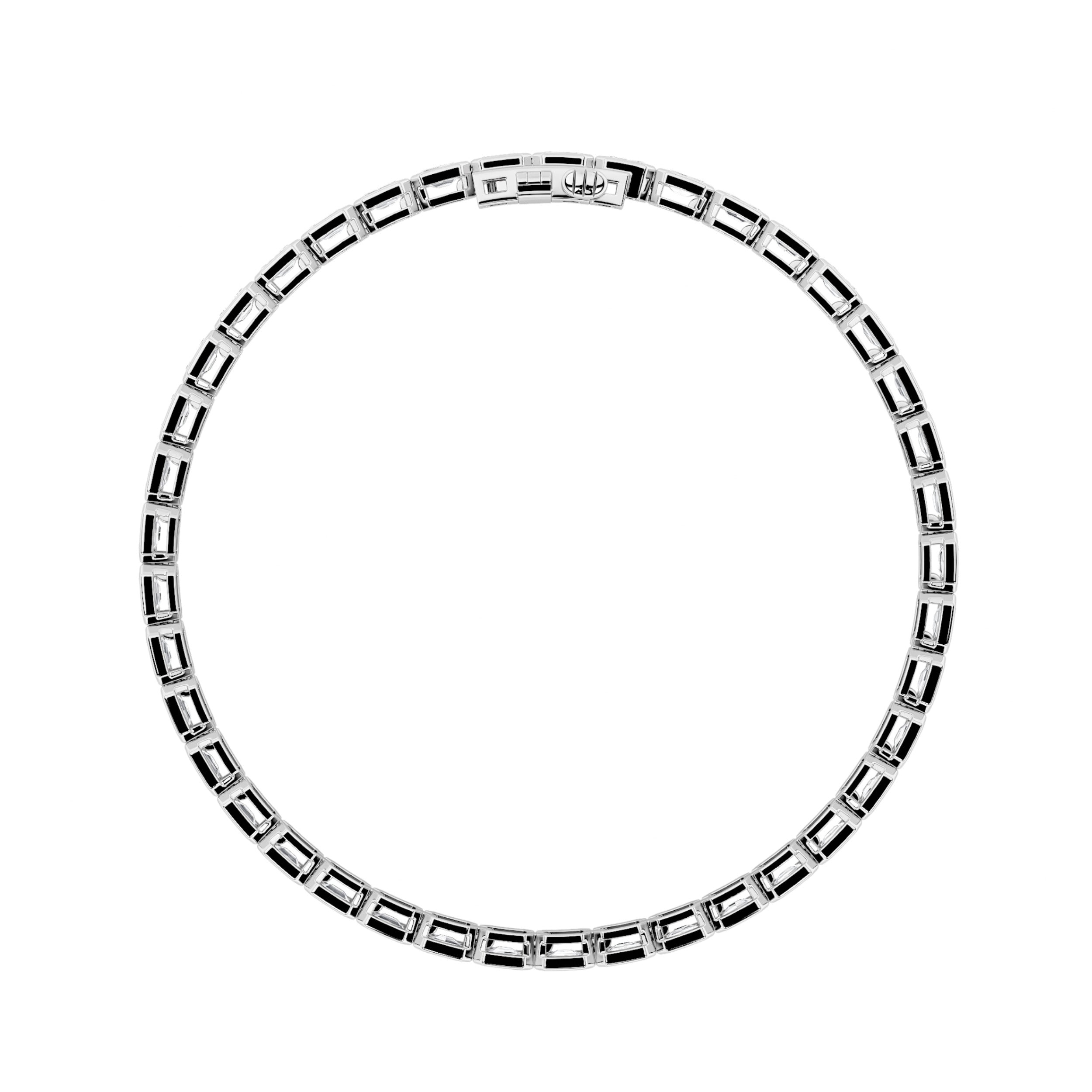 Emerald Lab Grown Diamond (F/VS ) Bracelet in 14K Gold