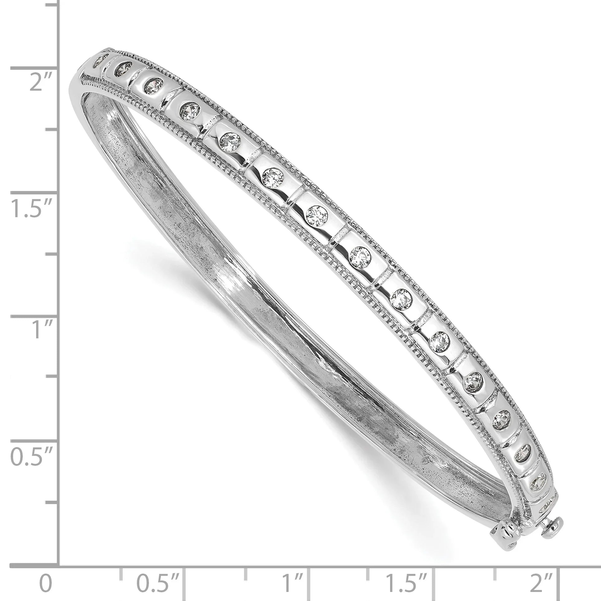 14K Gold 1/2 carat Lab Grown Diamond Bangle Bracelet - Fine Diamond