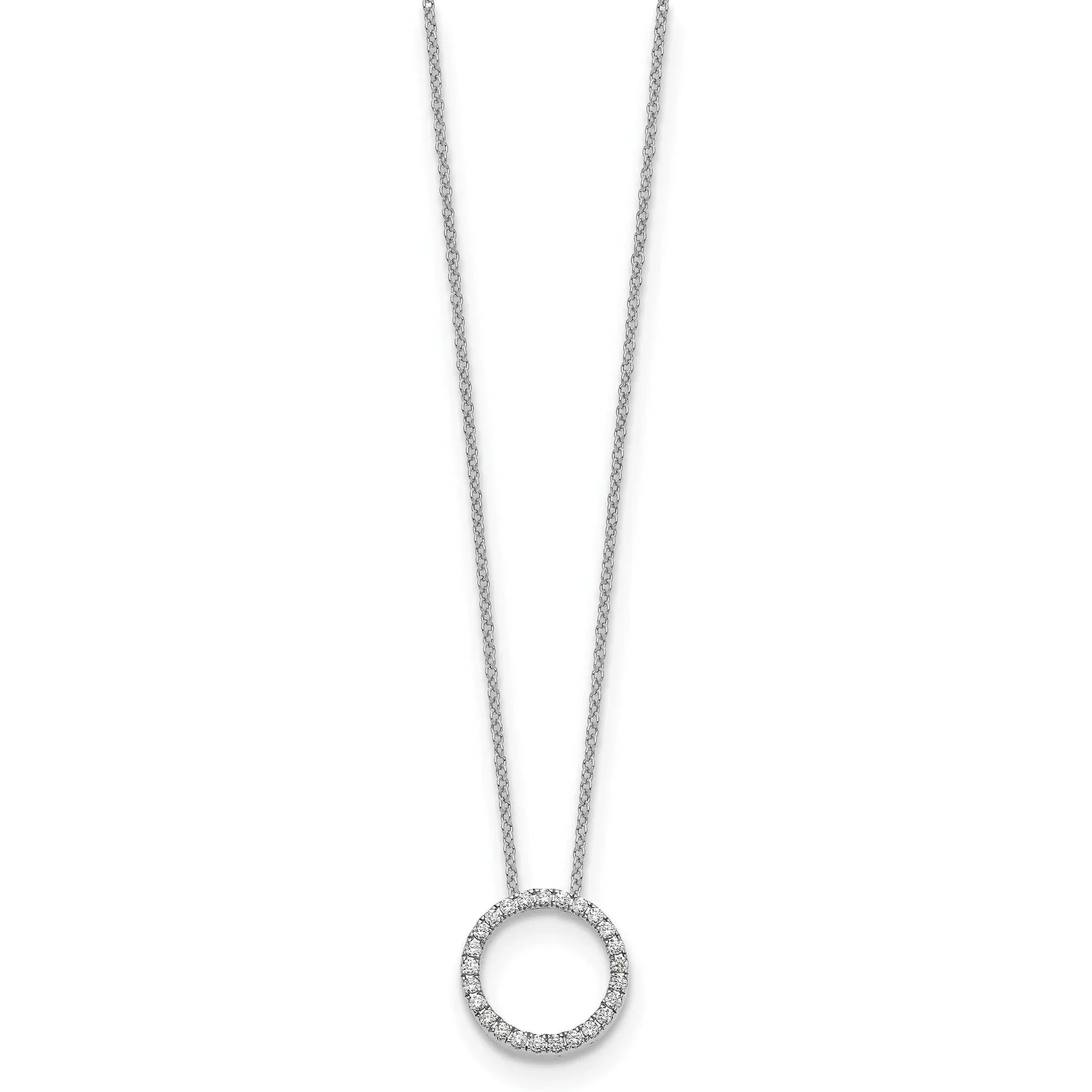Lab Grown Diamond Circle Pendant Necklaces - Fine Diamond